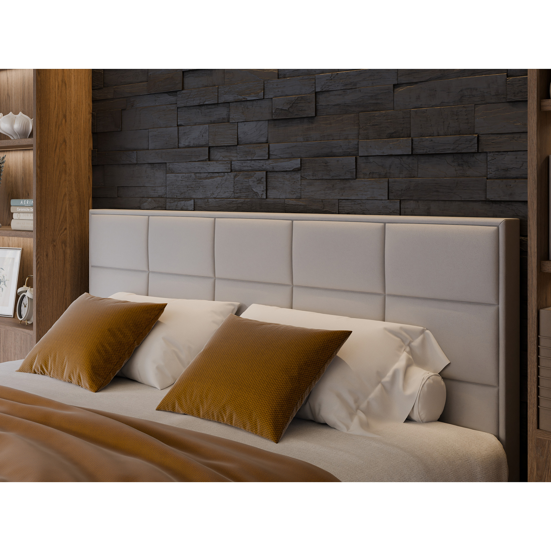 Boxspringbett - silber - H3 - 180x200 cm