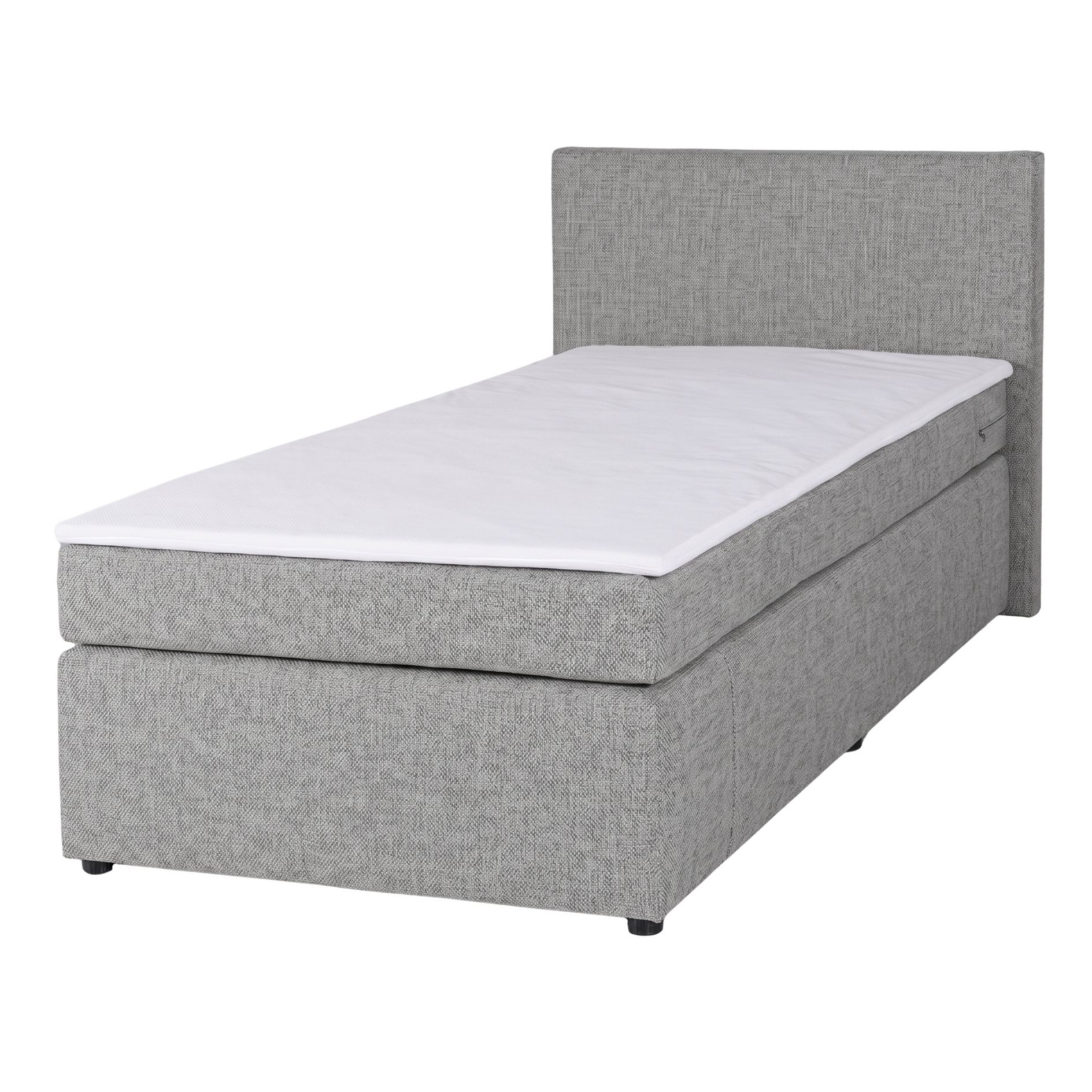 Boxspringbett - silver - H3 - 90x200 cm
