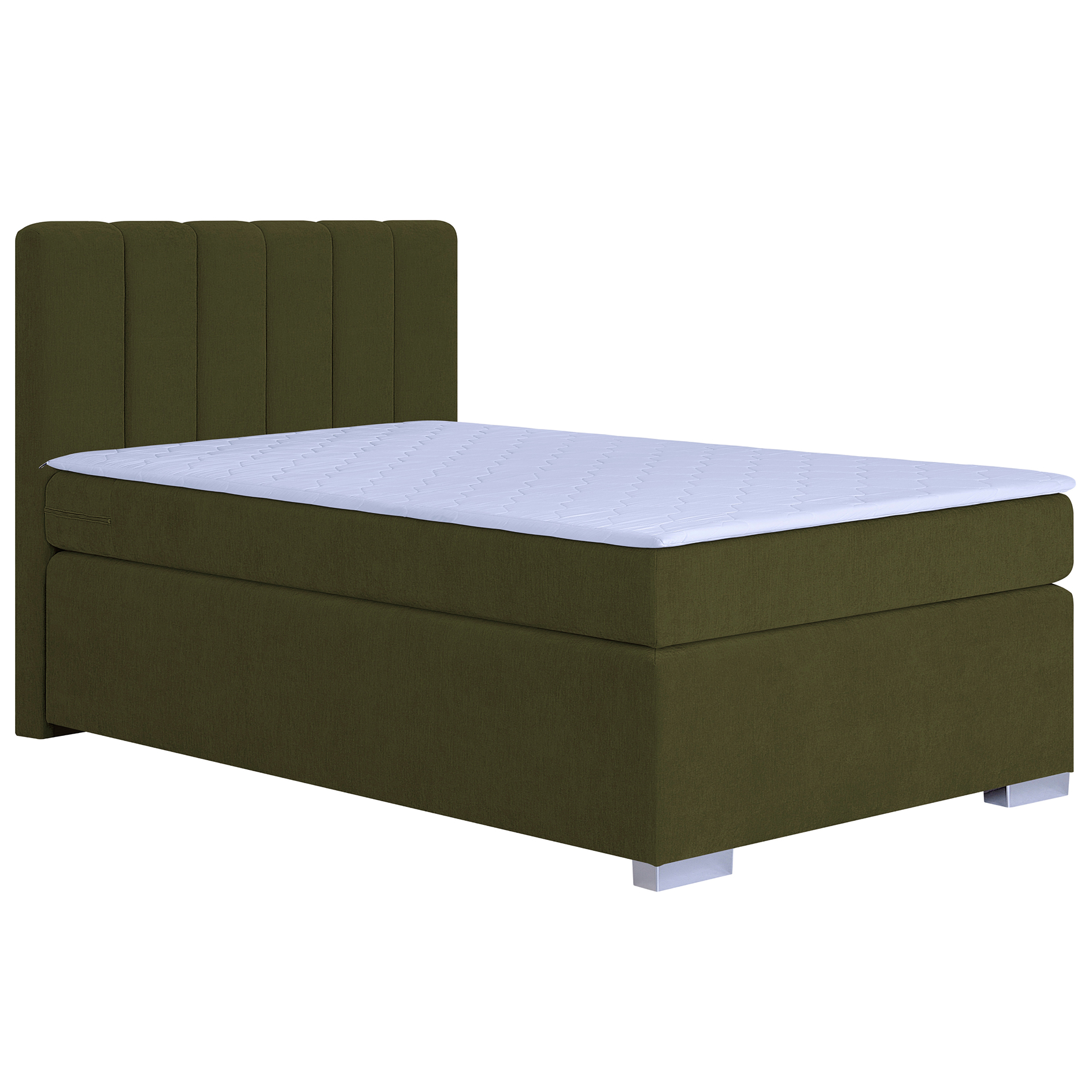 Boxspringbett - winter moss - Federkernmatratze - mit Topper - 120x200 cm