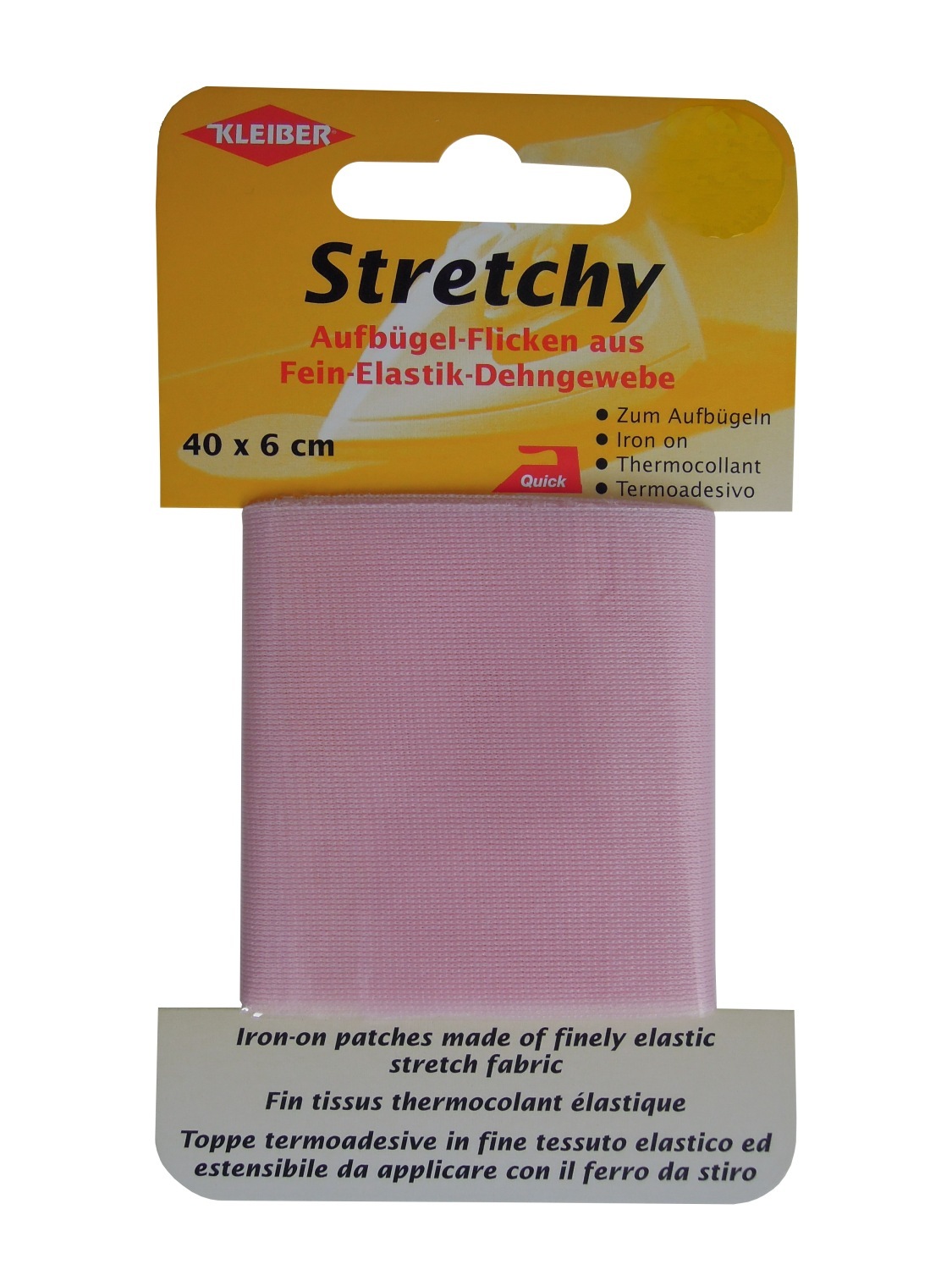 Bügelflicken - rosa - 40x6 cm