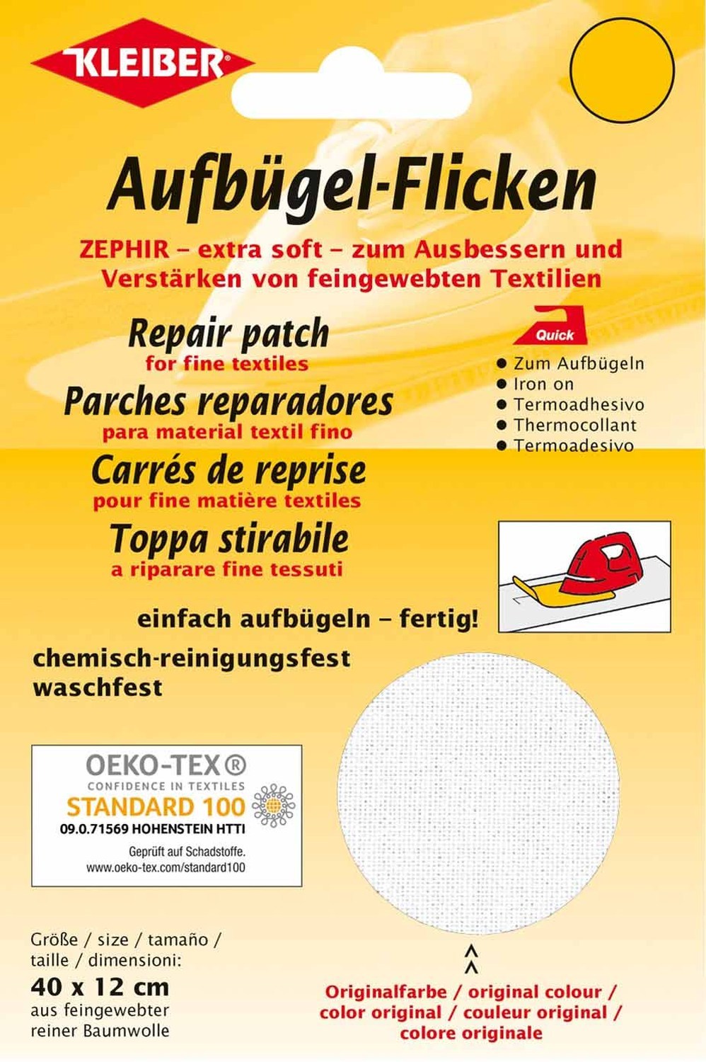 Bügel-Aufbügelstoff – Weiß, Leicht, 75 Cm X 3 M, Zum Verstärken Von Stoffen Beim Nähen