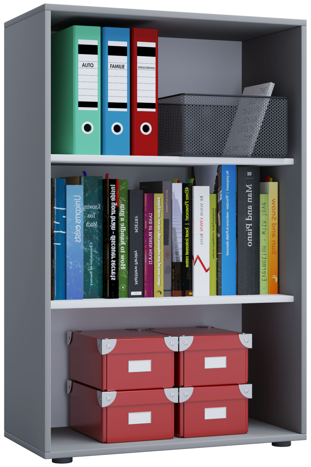 Büroregal LONA XL - grau - 70 cm breit