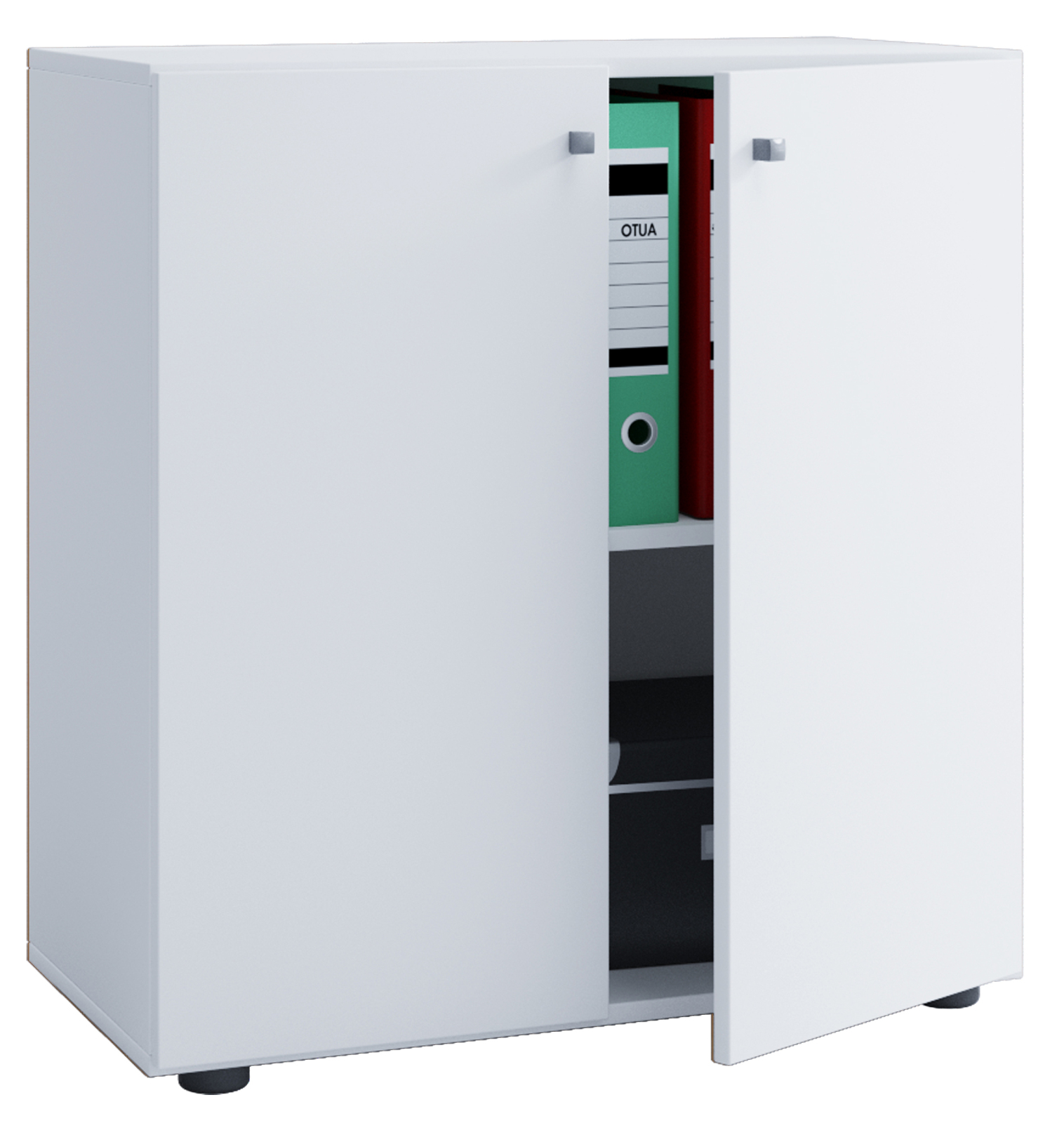 Büroschrank LONA 2 - weiß - 70 cm breit