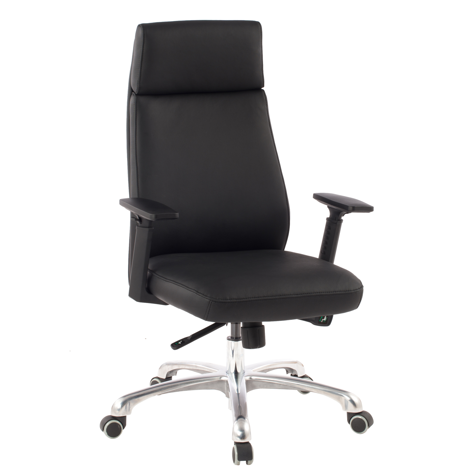 Bürostuhl - schwarz - Leder