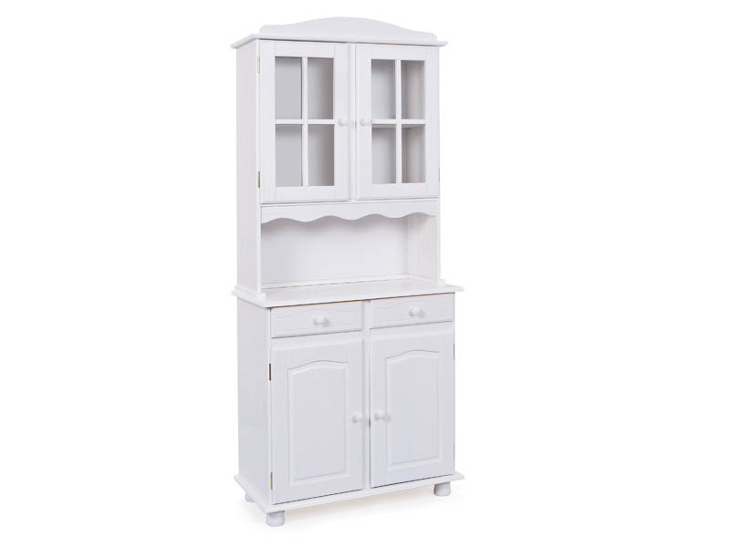 Buffet VALENCIA - weiß - Massivholz - 198 cm
