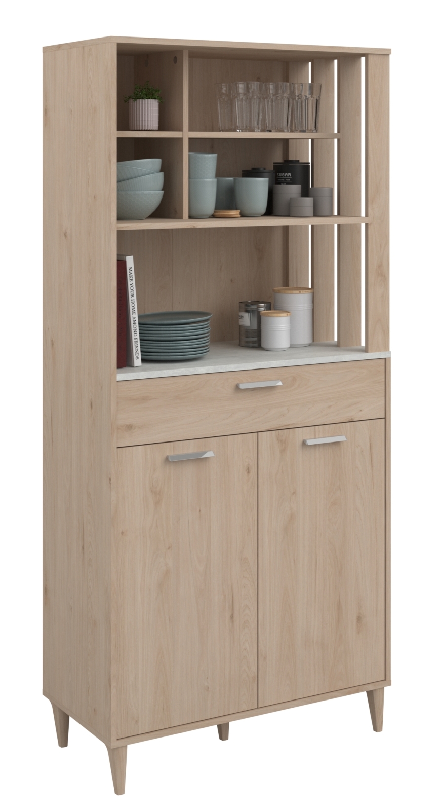 Buffetschrank GALA 11 - Jackson Eiche - Beton-Optik