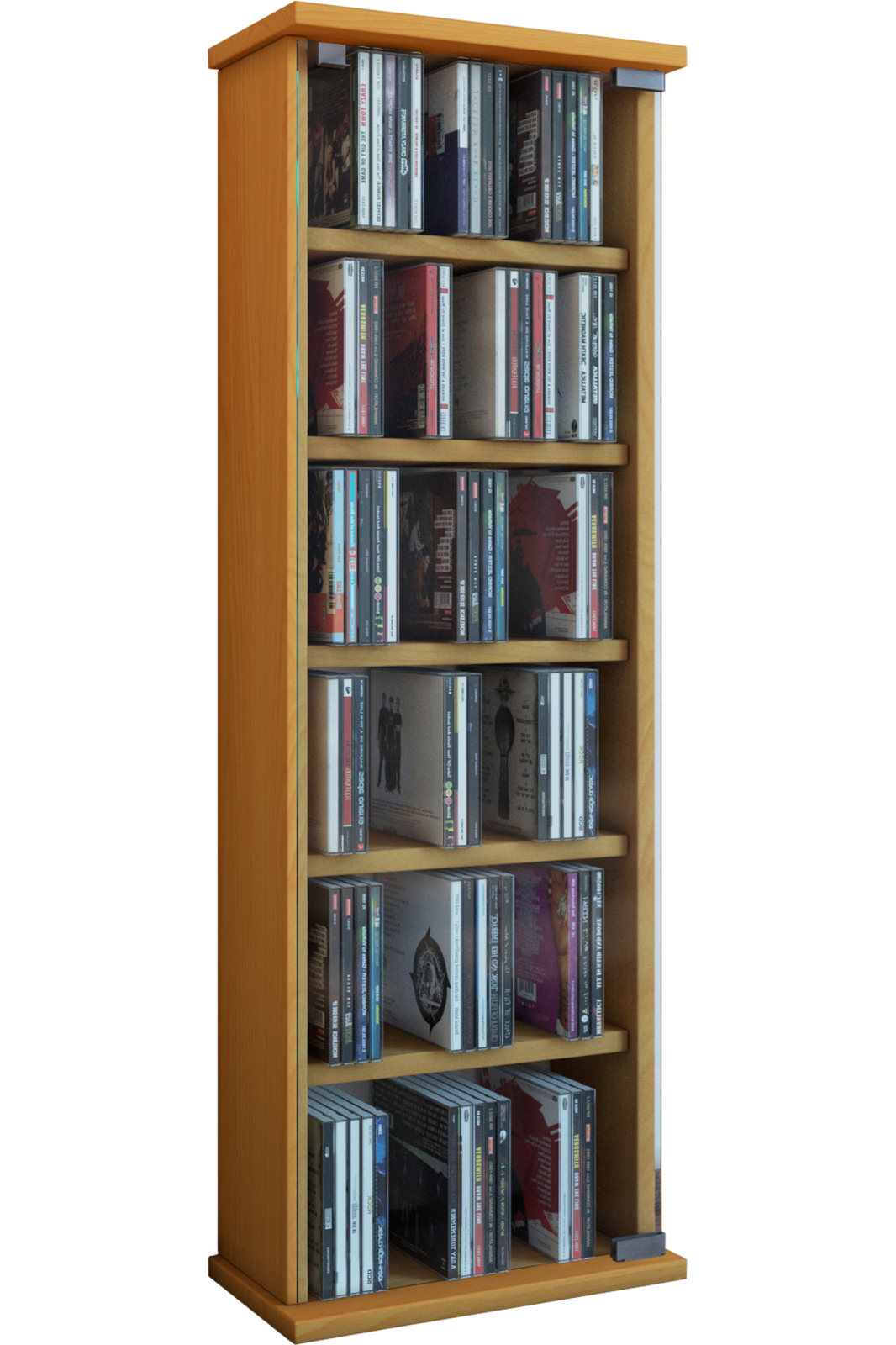 CD-Regal - Buche - 31 cm breit - für 150 CDs