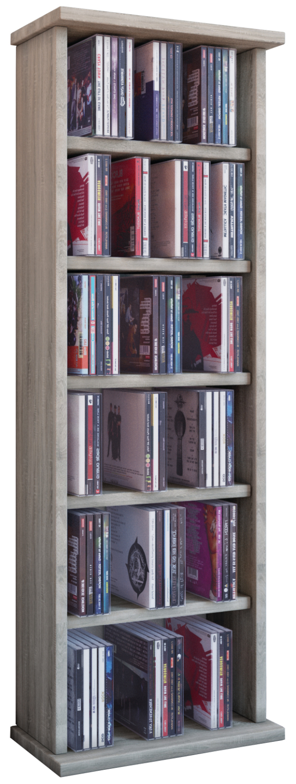 CD-Regal - Sonoma Eiche - 31 cm breit - für 150 CDs