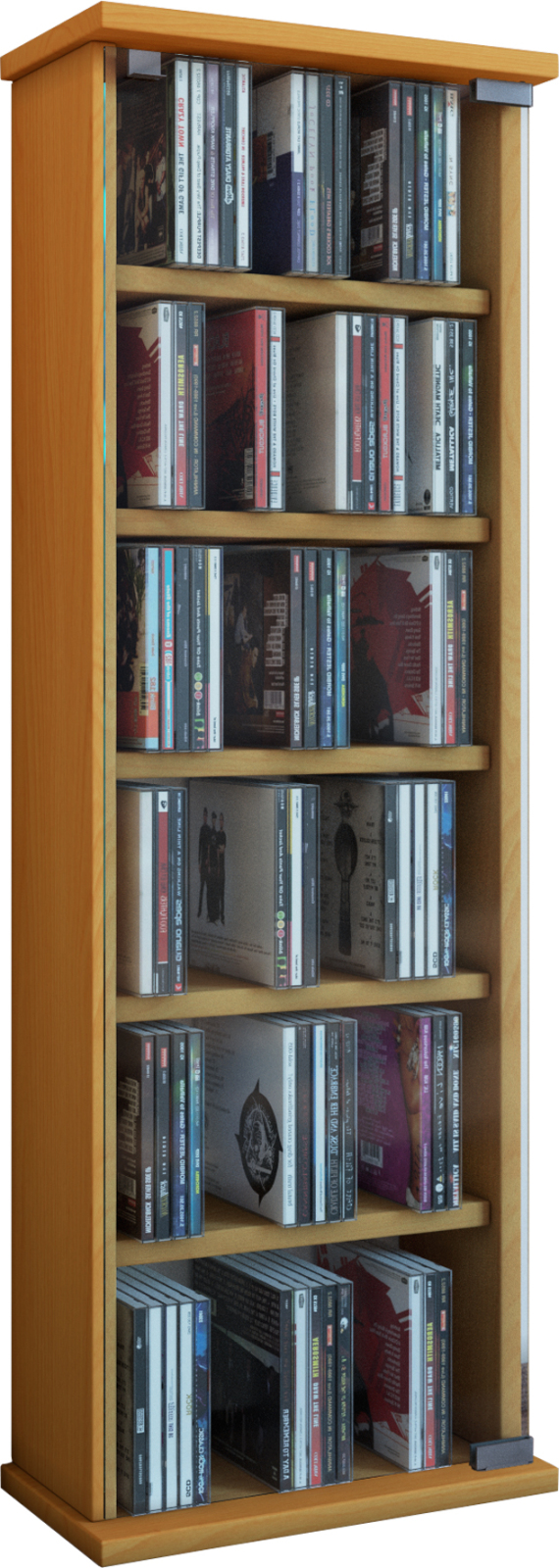 CD-Wandregal LOPOSA - Buche - für 150 CDs