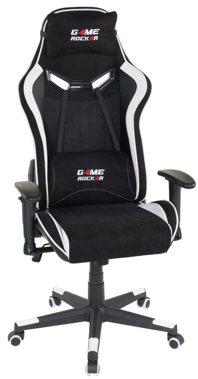 Chefsessel GAME-ROCKER G-30 - schwarz-weiß - 2D-Armlehnen
