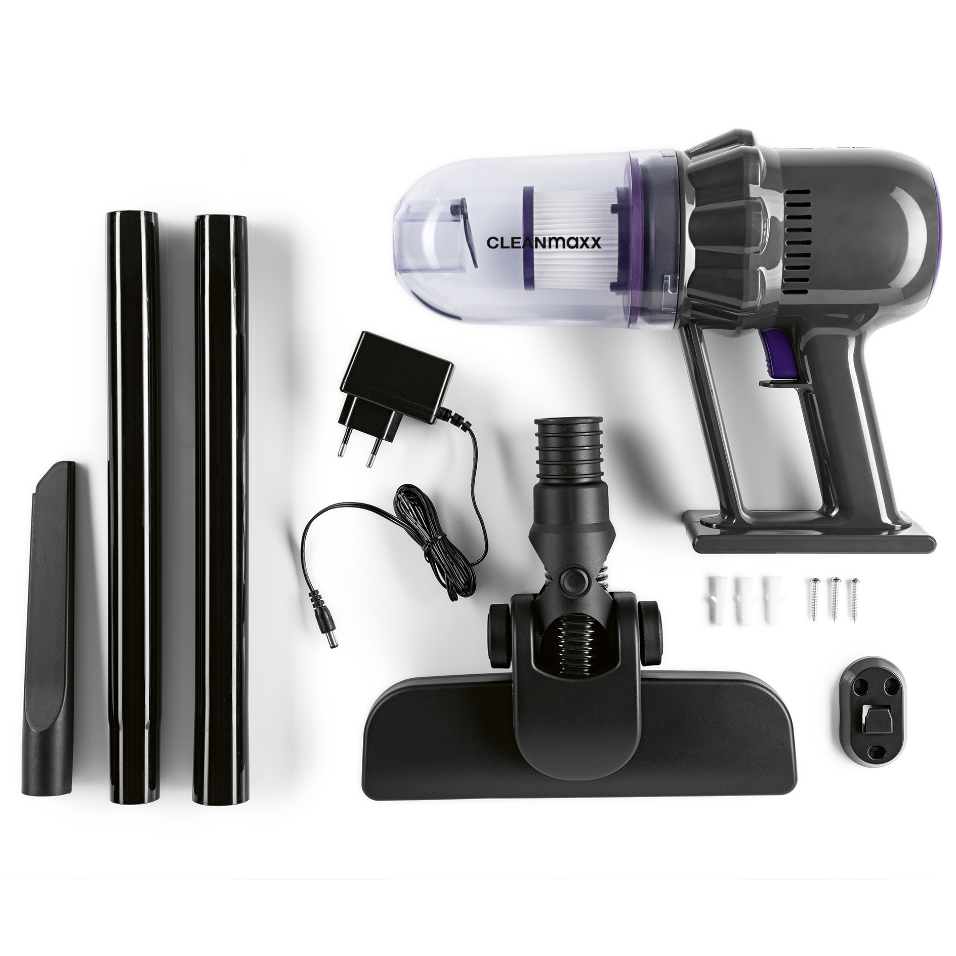 CLEANMAXX Akku-Hand-und Bodenstaubsauger 15059 - mit Edelstahl- & EPA-Filter