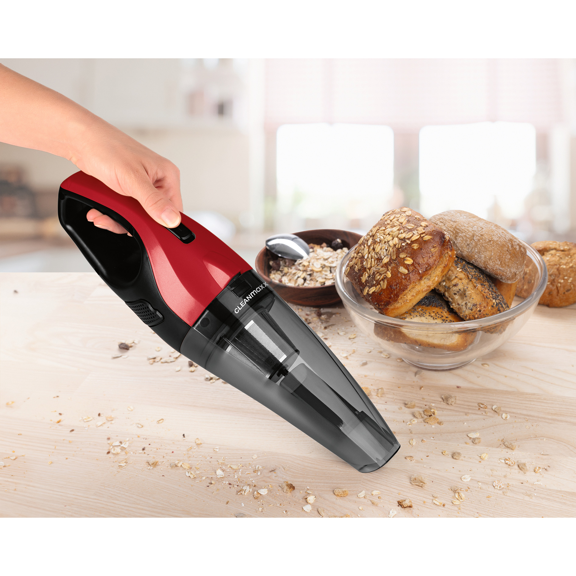 CLEANMAXX Akku-Handsauger 15060 - Nass & Trocken - LED-Licht