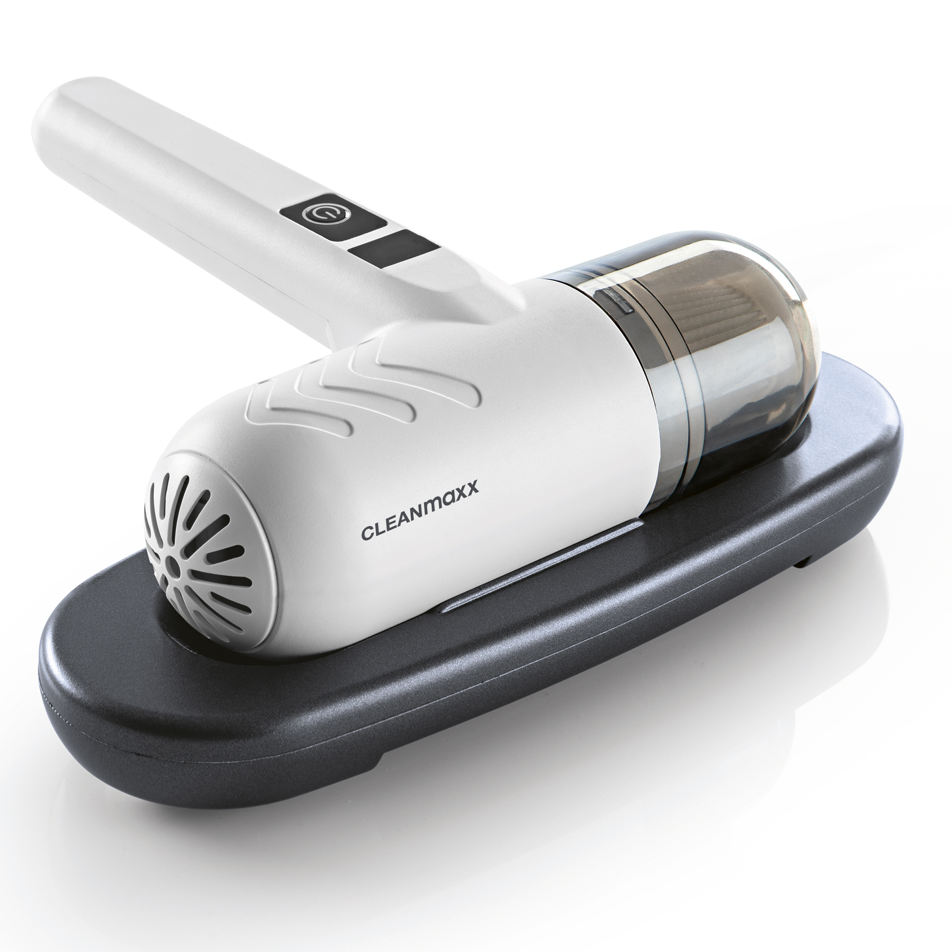 CLEANMAXX Akku-Milben-Handstaubsauger 15440 - weiß-grau - kabellos