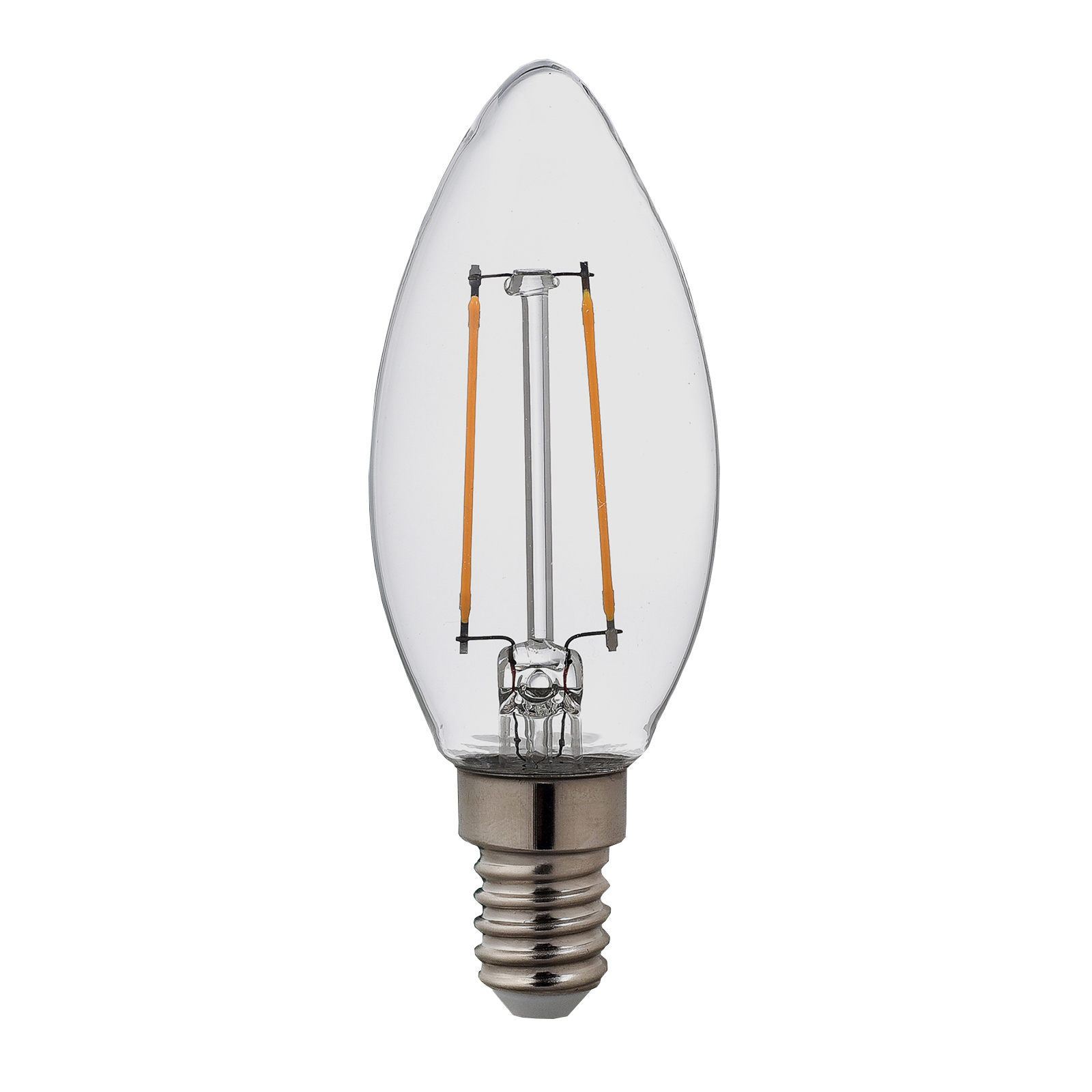 clever pick 2er-Set LED-Leuchtmittel - Kerze - E14 - 2,4 Watt - warmweiß