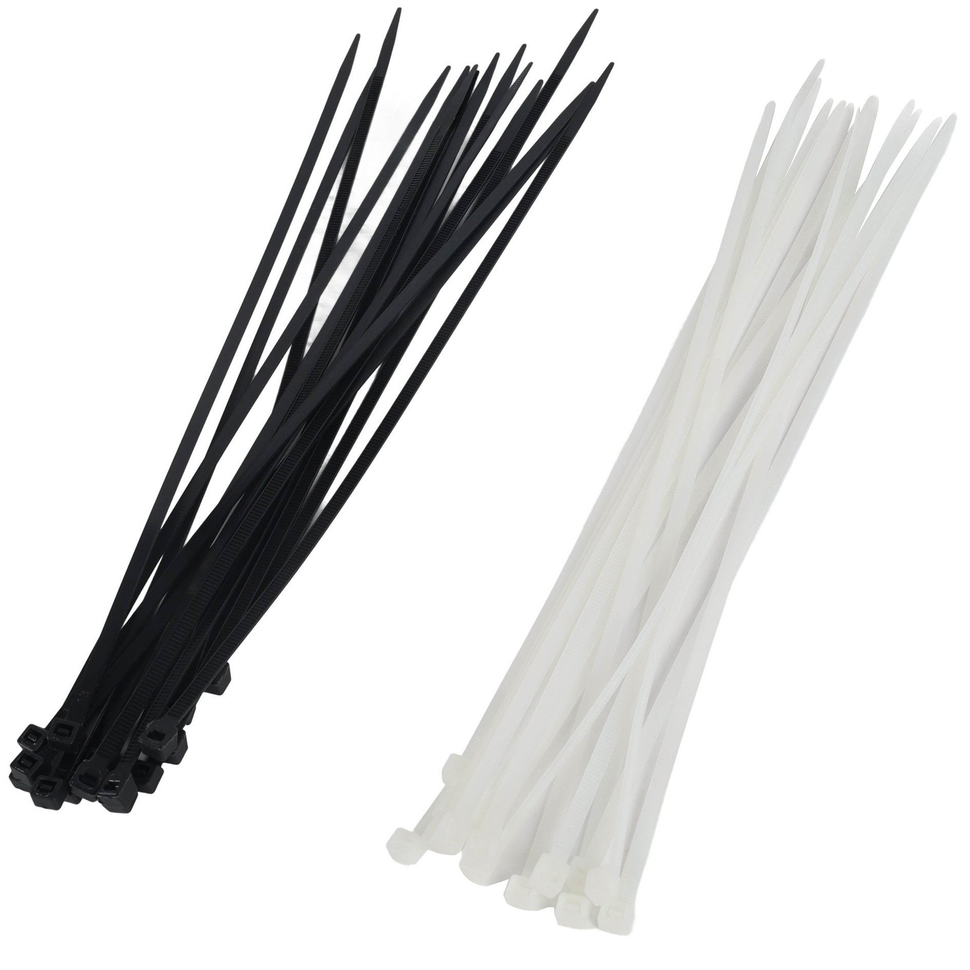 clever pick Kabelbinder-Set - schwarz-weiß - Nylon - 30 Teile