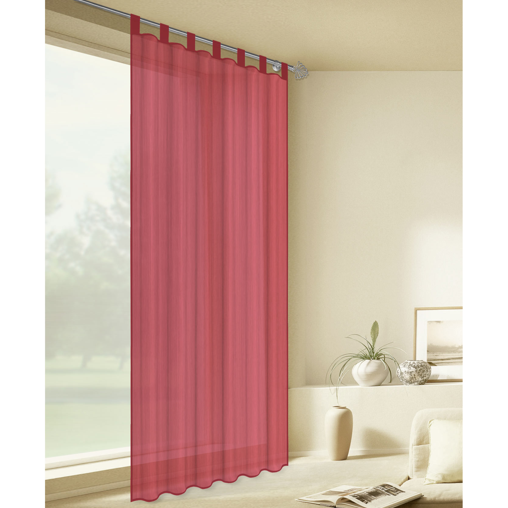 clever pick Schlaufenschal - dunkelrot - 140x225 cm