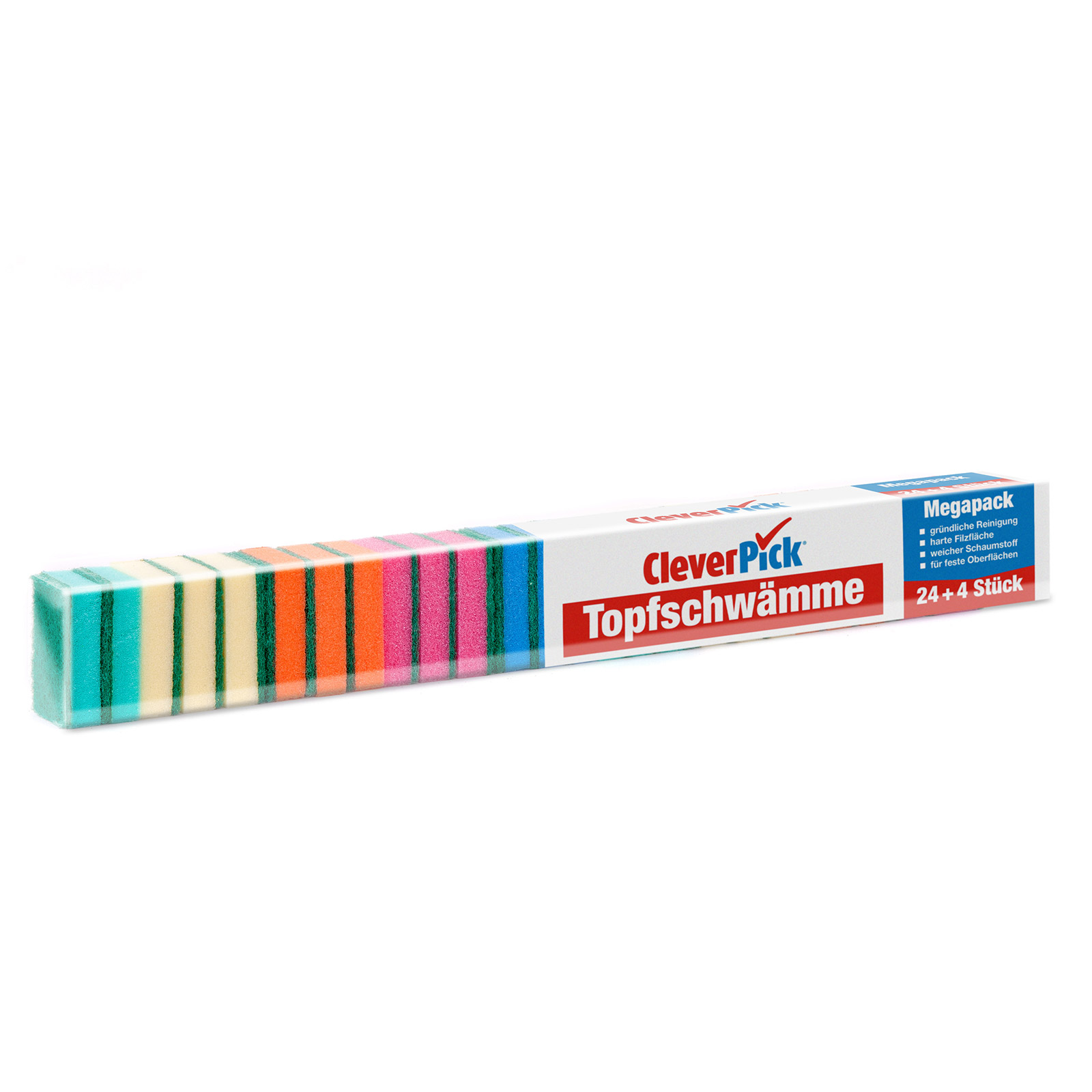 clever pick Topfschwämme - bunt - 28 Stück