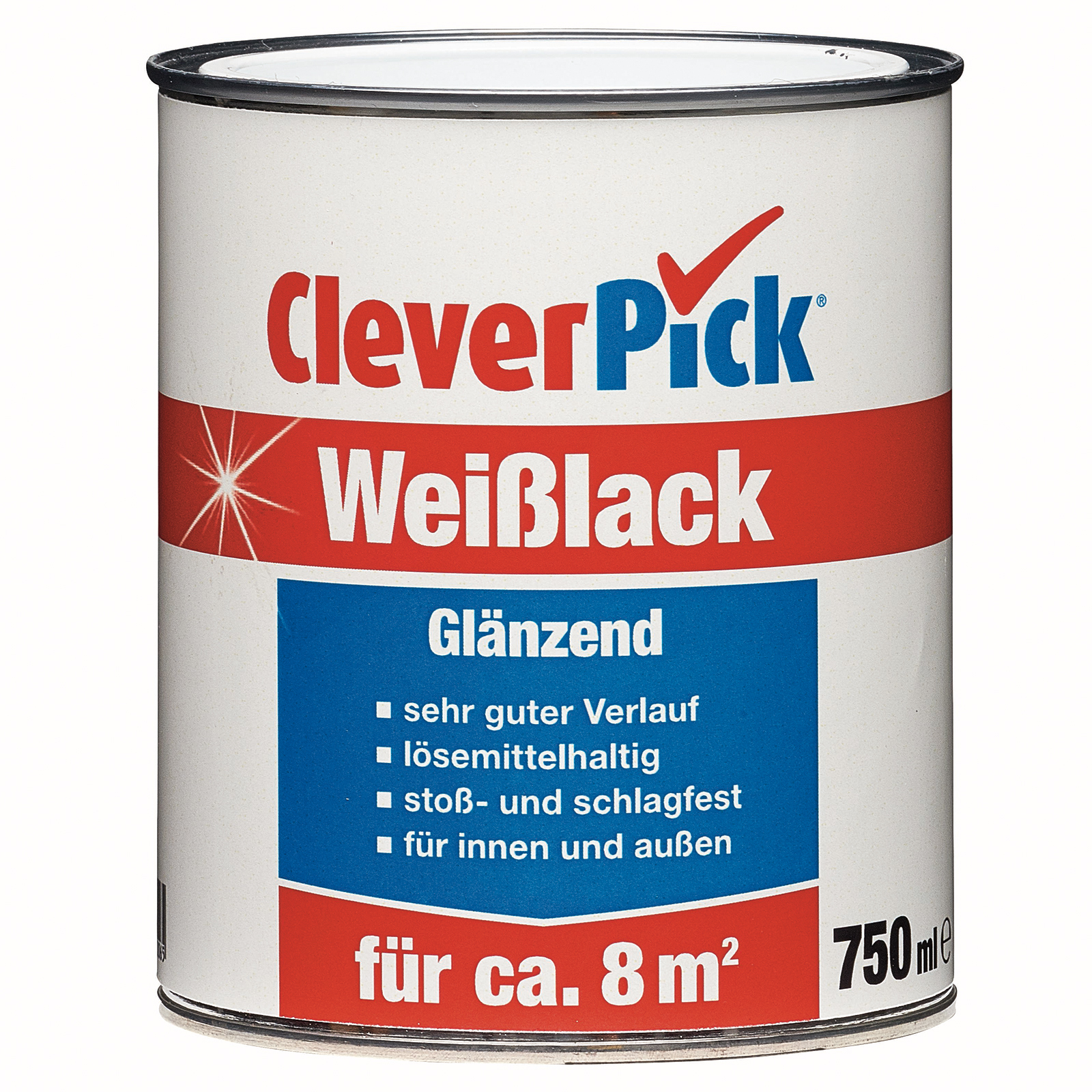 clever pick Weißlack - glänzend - 750 ml