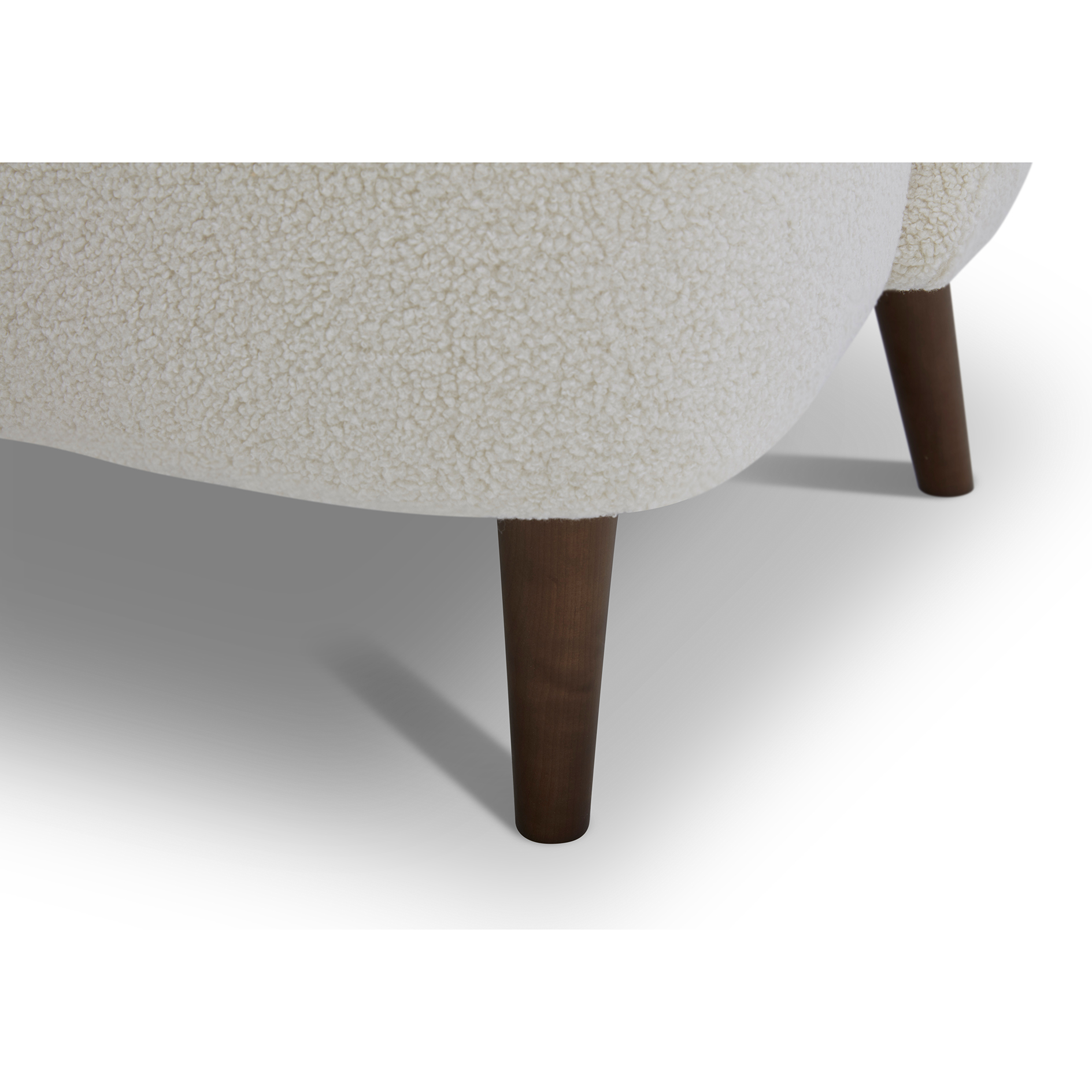 Cocktailsessel - beige - Teddystoff