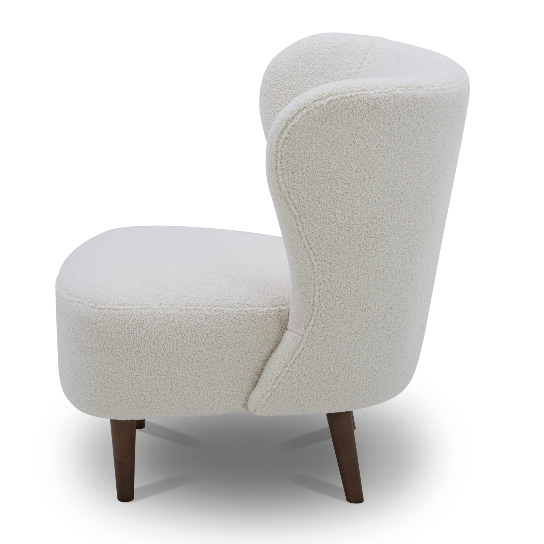 Cocktailsessel - beige - Teddystoff
