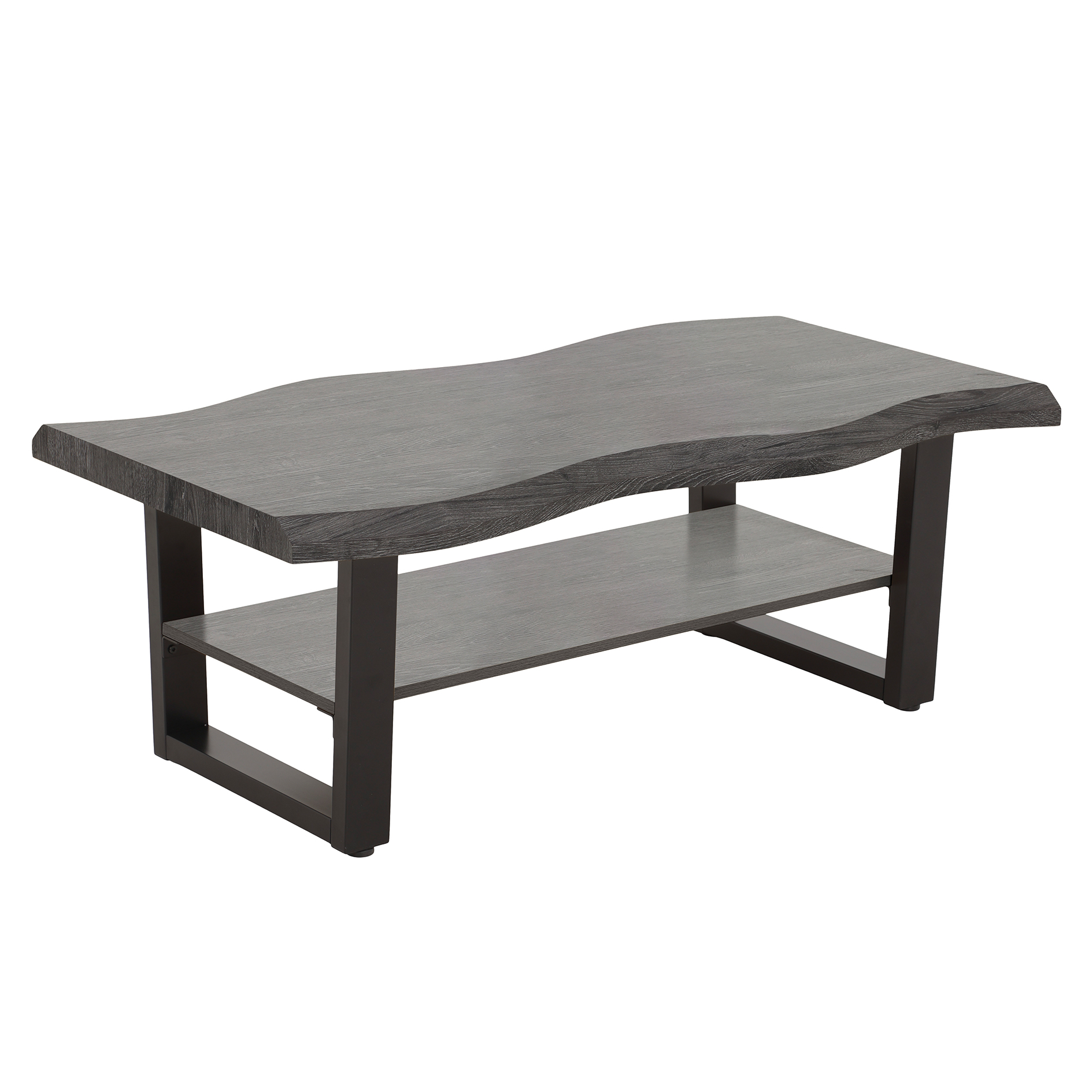 Couchtisch - Akazie grau-schwarz - 110 cm