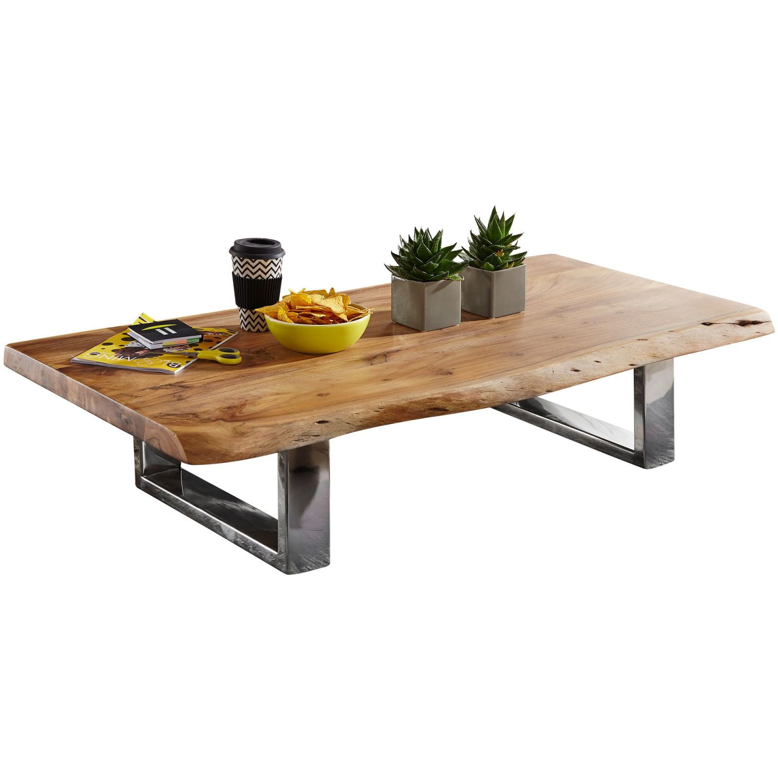 Couchtisch - Akazie hellbraun - 115 cm
