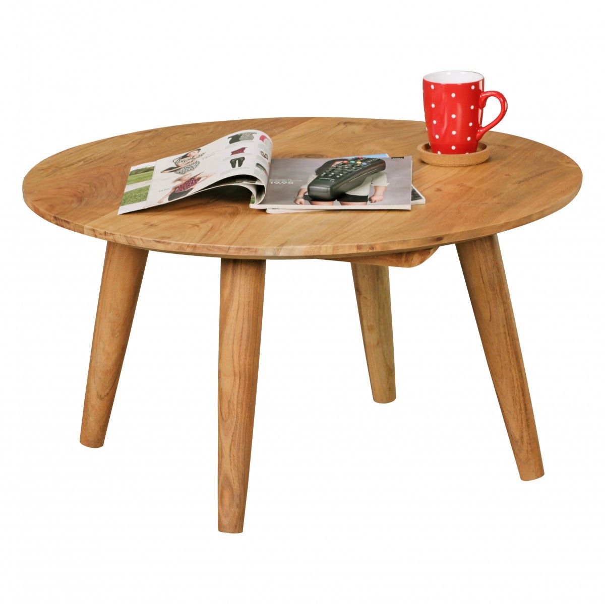 Couchtisch - Akazie massiv lackiert - 75x75 cm