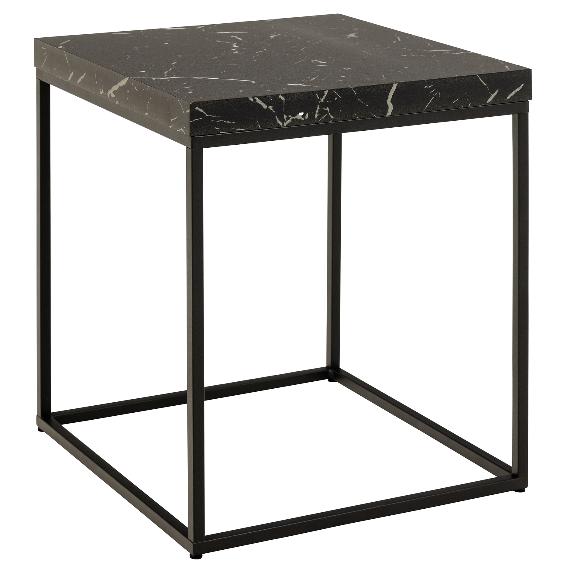 Couchtisch BAROSSA - schwarz- schwarz matt - 40 cm
