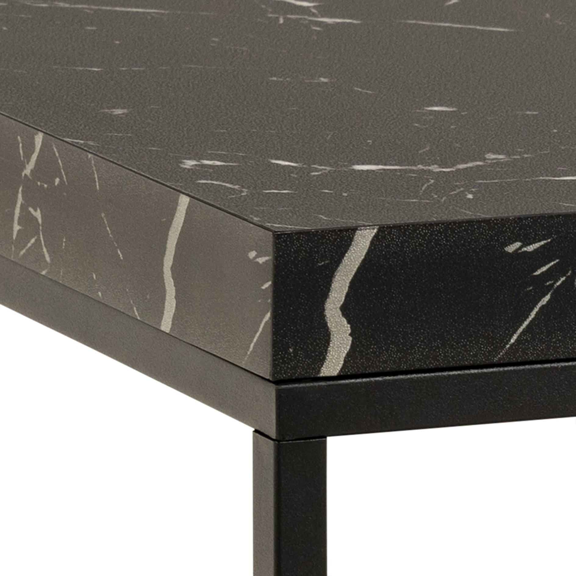 Couchtisch BAROSSA - schwarz- schwarz matt - 60 cm