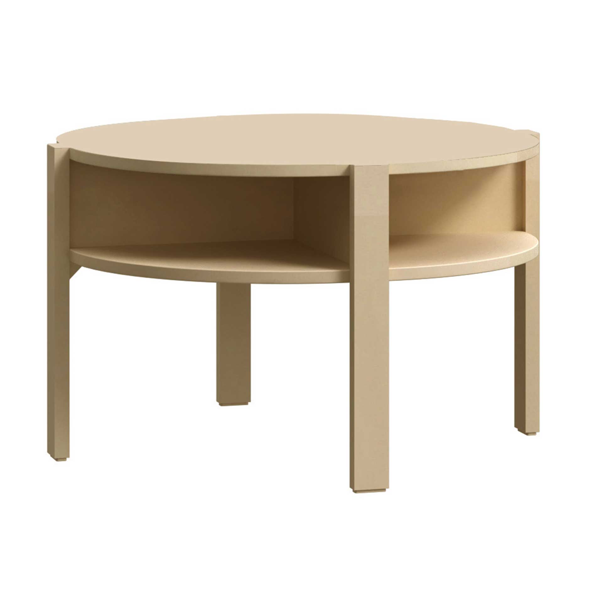 Couchtisch - buttergelb - Ø 74 cm