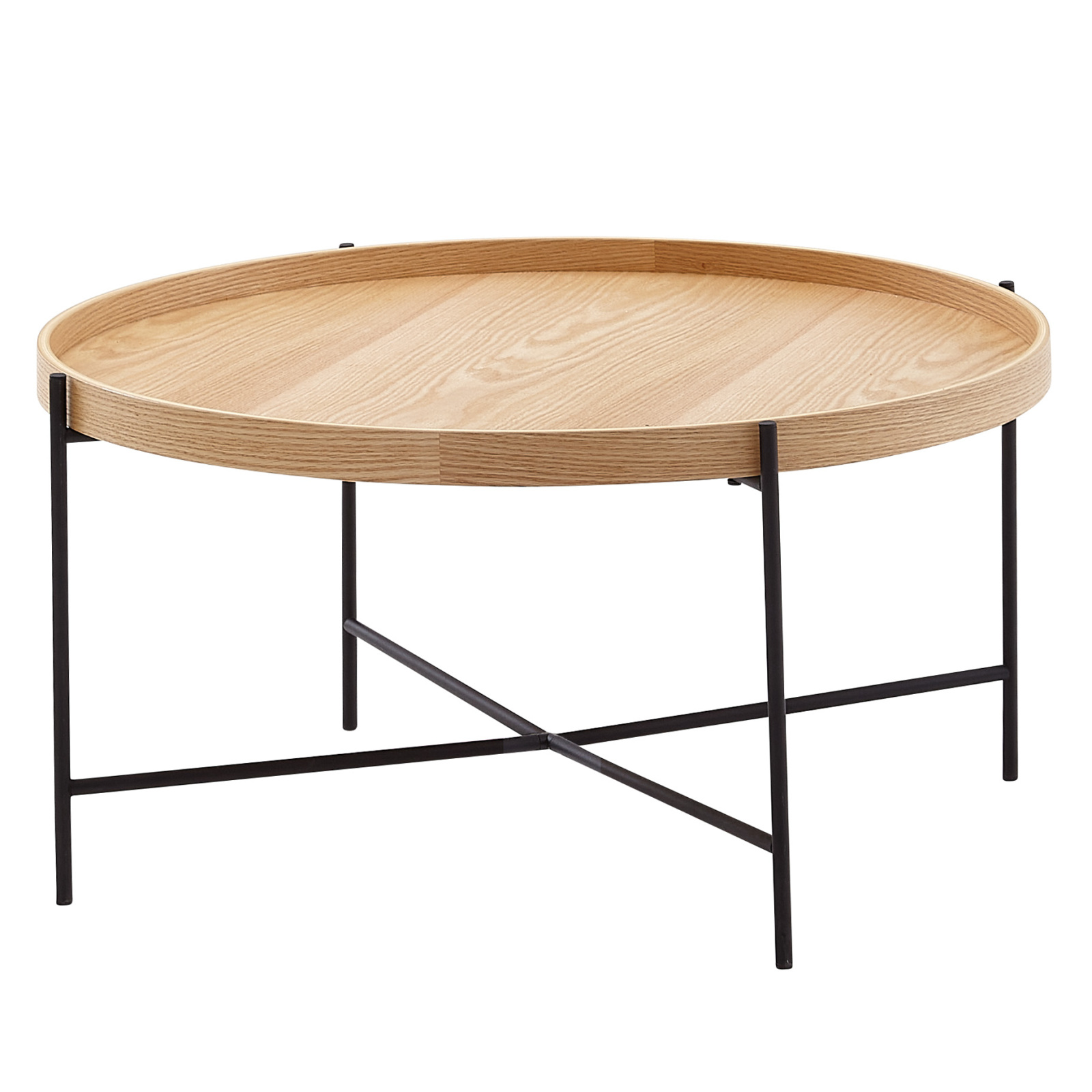 Couchtisch - Eiche schwarz - 78x40x78 cm