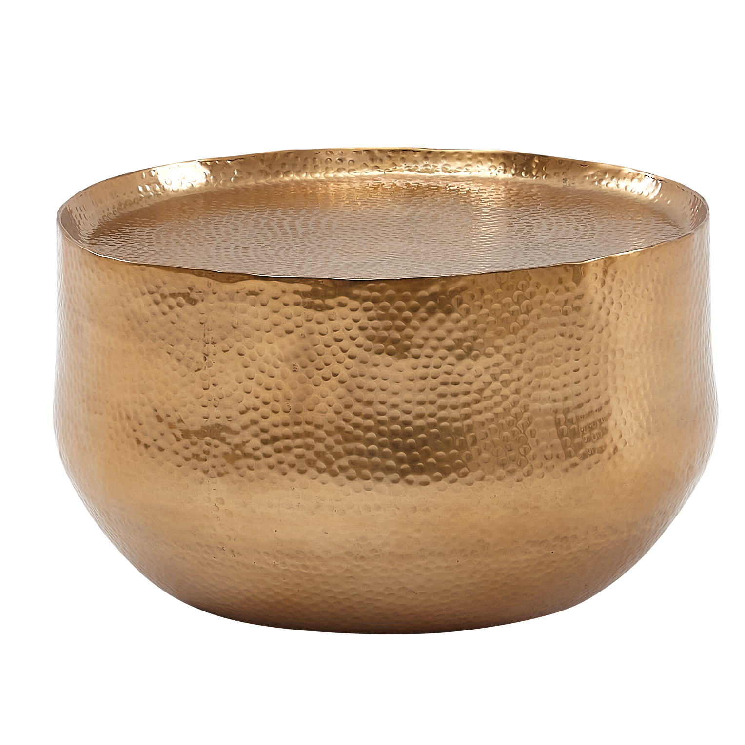 Couchtisch - goldfarben - Ø 60 cm