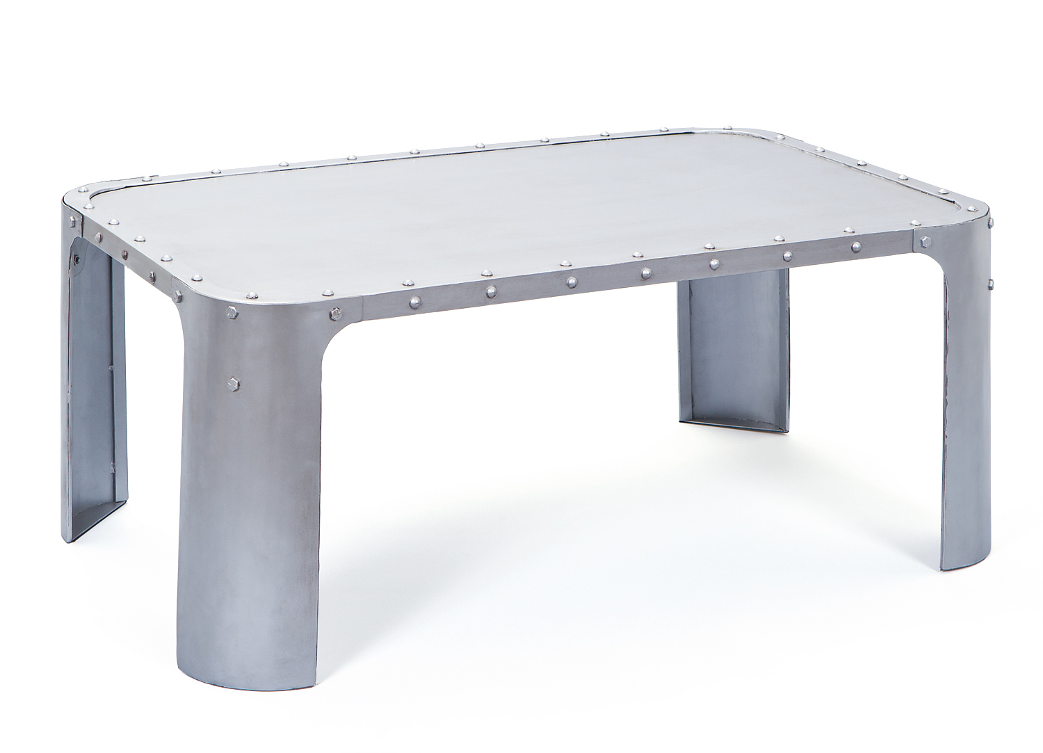 Couchtisch GORMUR - silber - Metall
