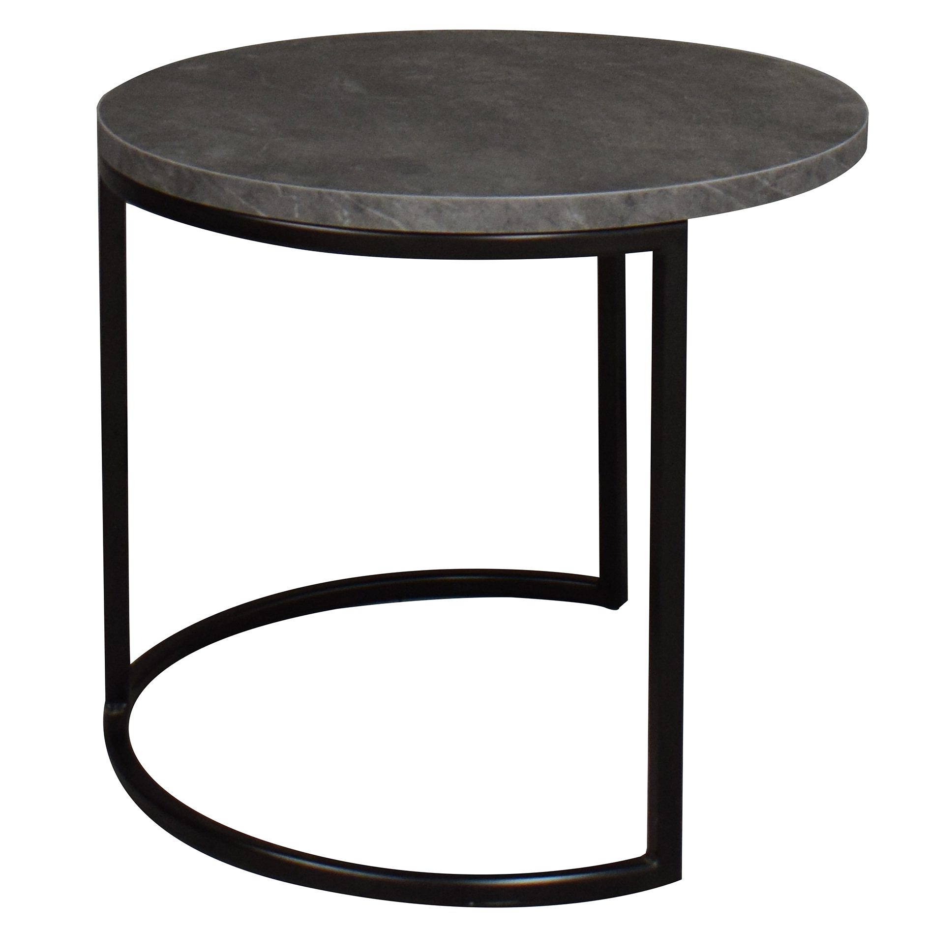 Couchtisch - grau-schwarz - Keramik-Optik 