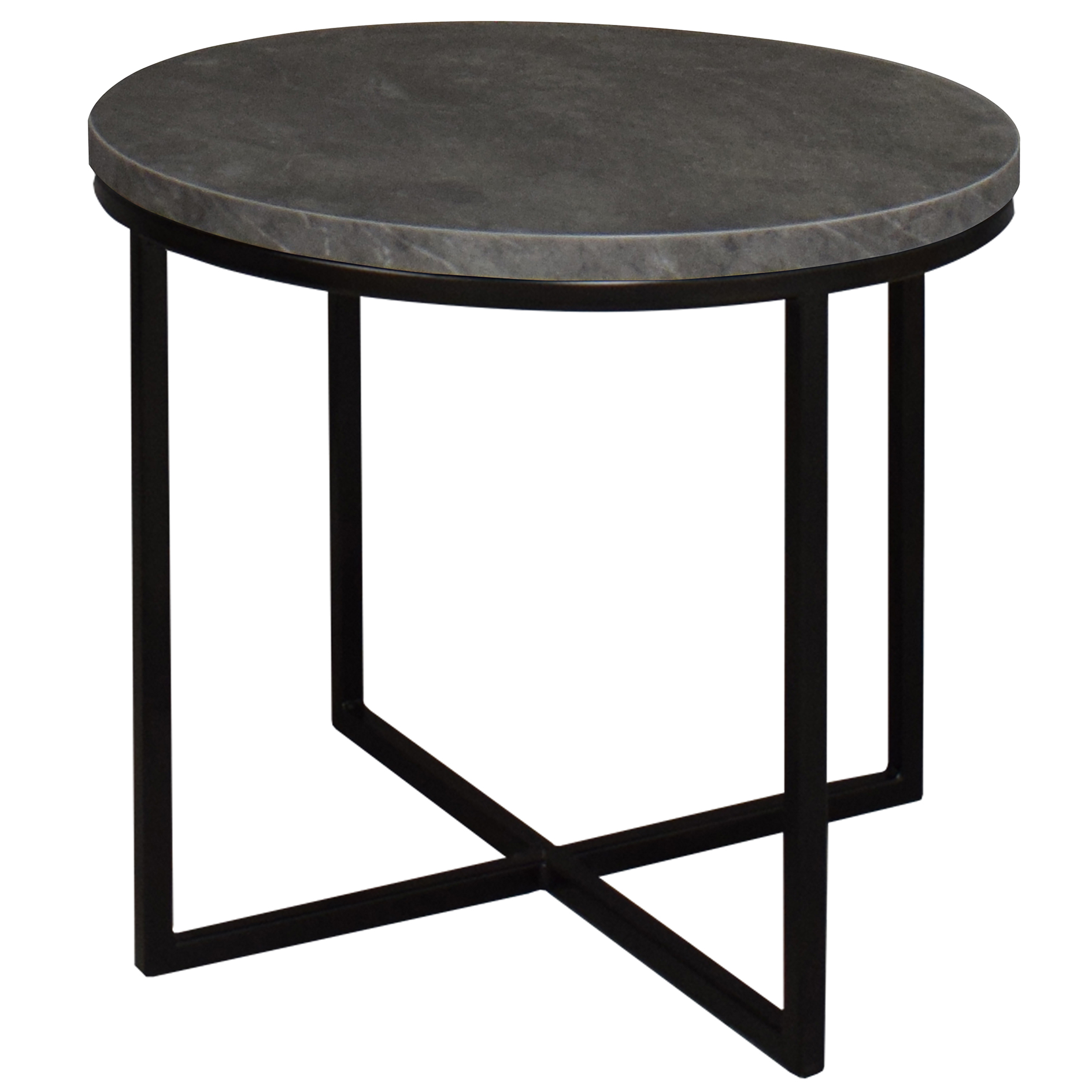 Couchtisch - grau-schwarz - Keramik-Optik 