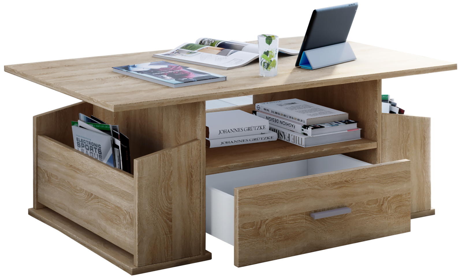 Couchtisch JUNATA - Sonoma Eiche - 110 cm breit