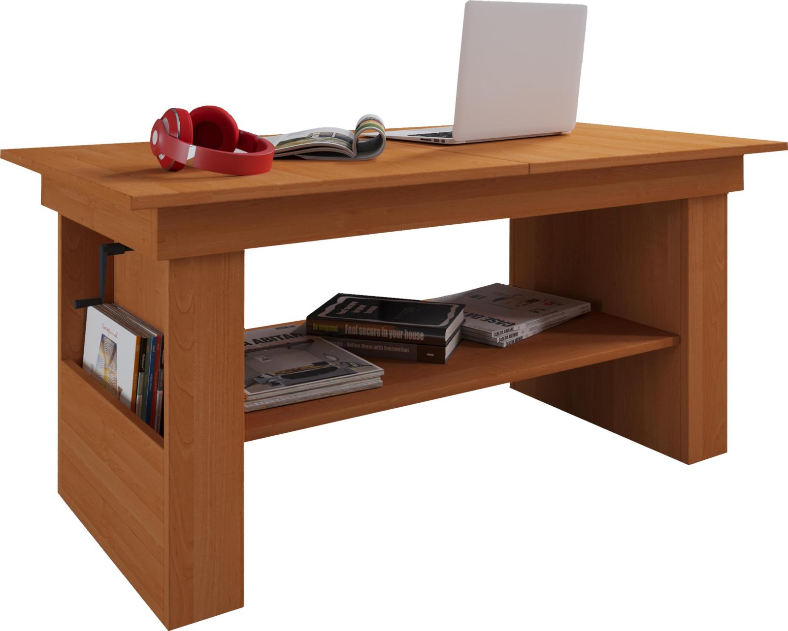 Couchtisch KOBILA - Buche - höhenverstellbar - 115 cm