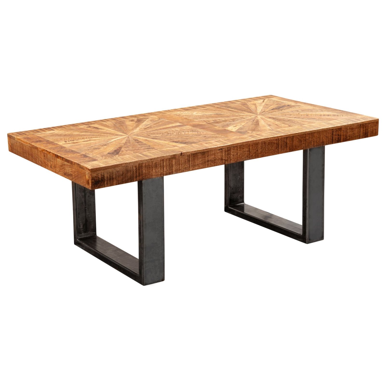 Couchtisch - Mango dunkelbraun - U-Gestell - 105 cm