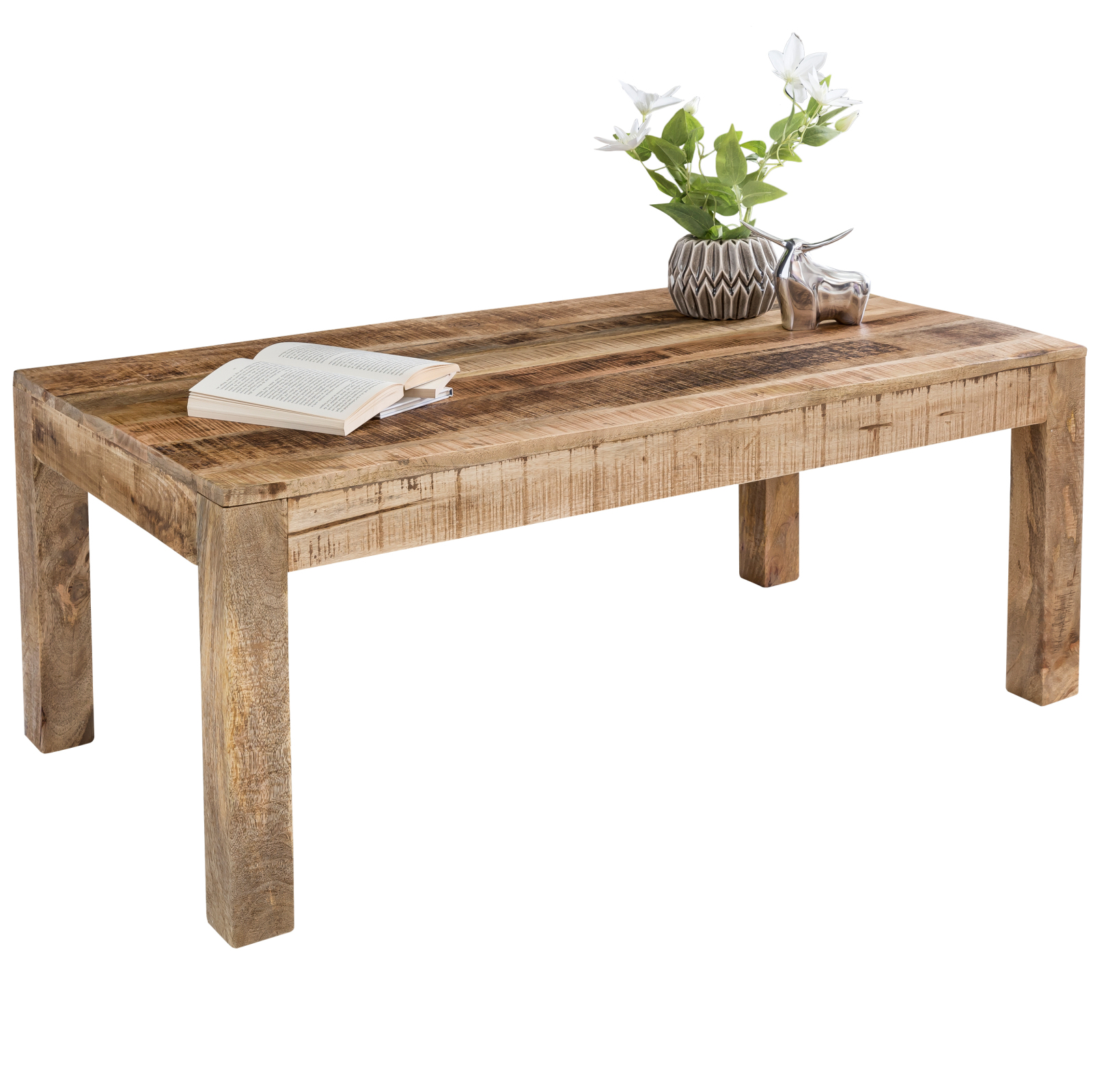 Couchtisch RUSTICA - Mango massiv - 110 cm breit