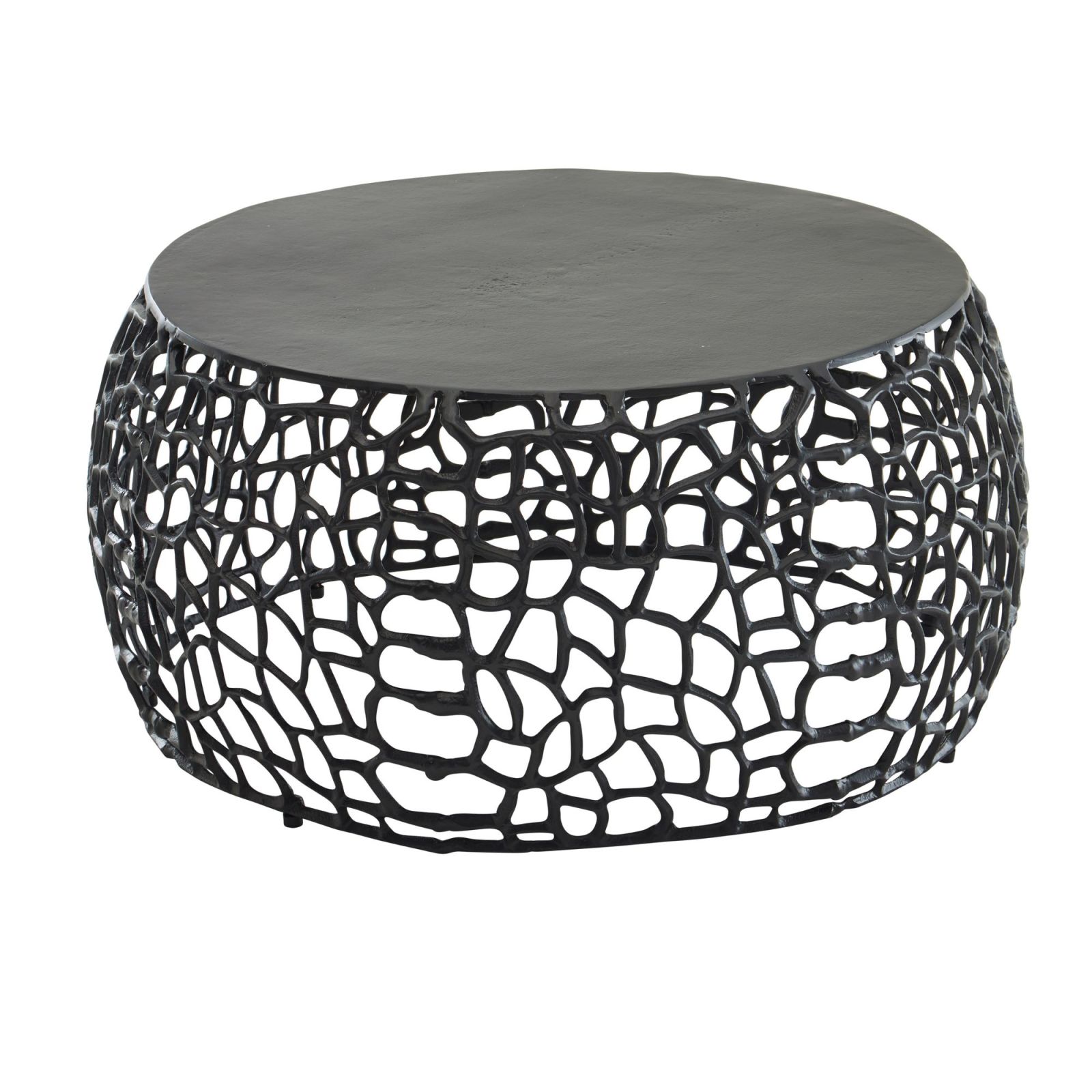 Couchtisch - schwarz - Aluminium - 66 cm