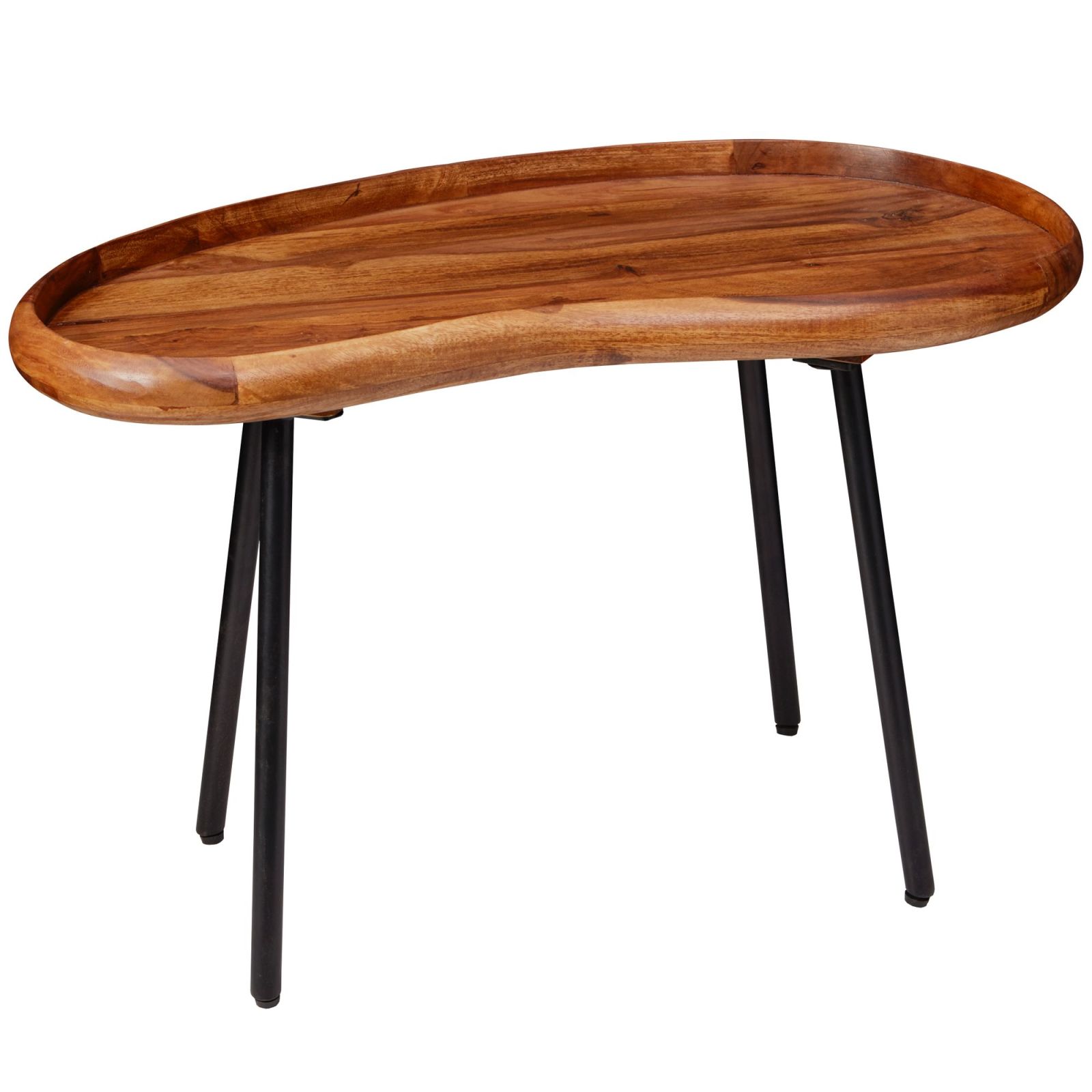 Couchtisch - Sheesham dunkelbraun - 71 cm
