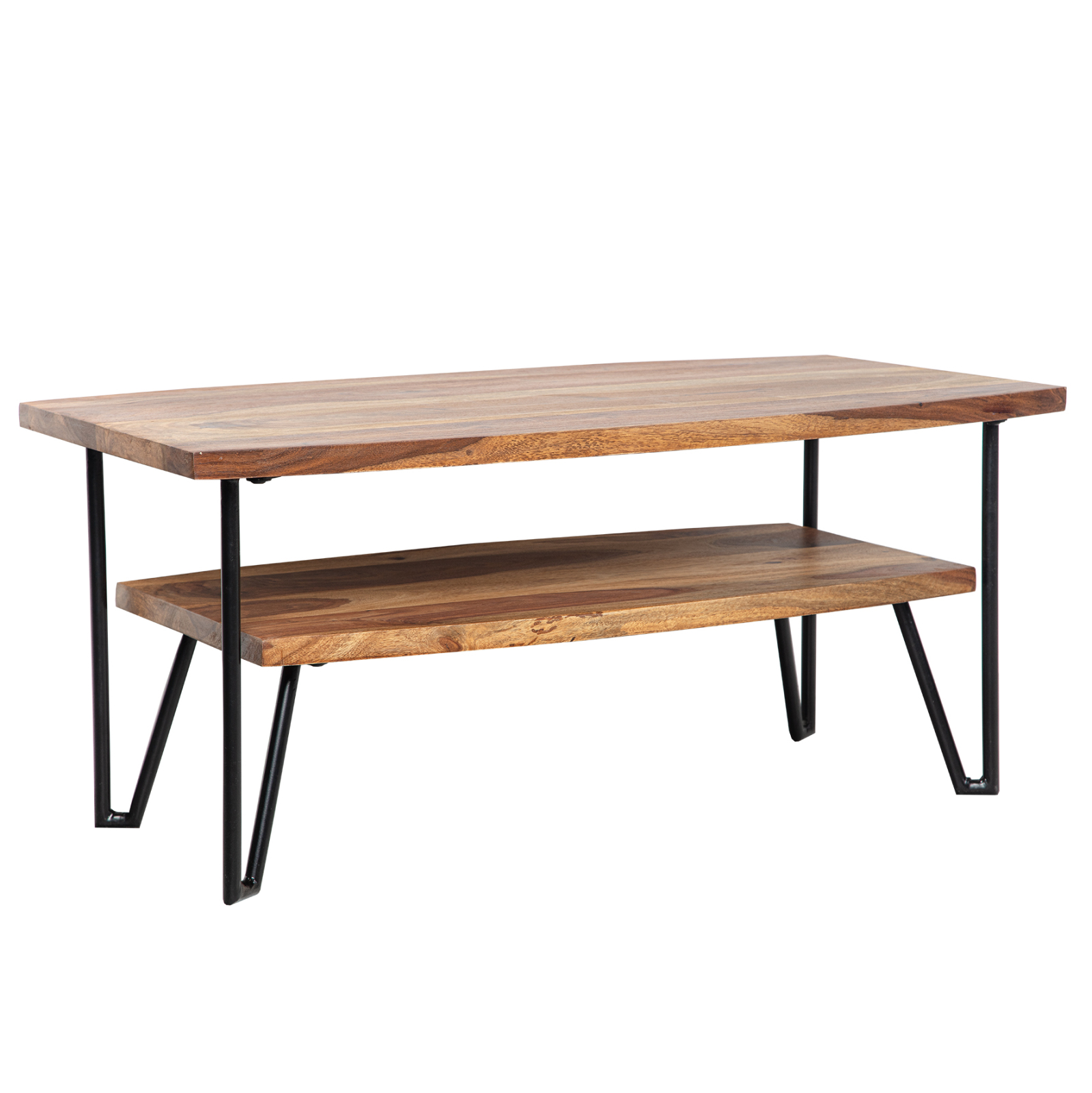 Couchtisch - Sheesham-schwarz - 90 cm breit