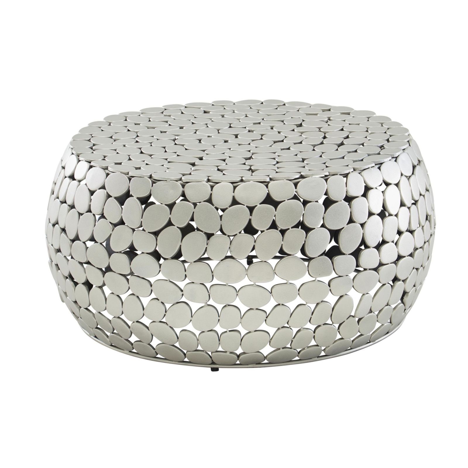 Couchtisch - silber - Aluminium - 66 cm