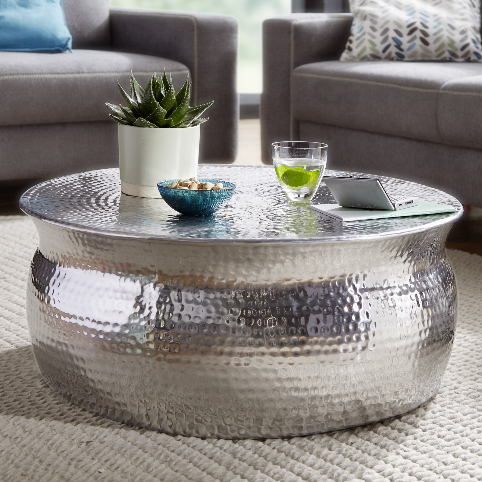 Couchtisch - silber