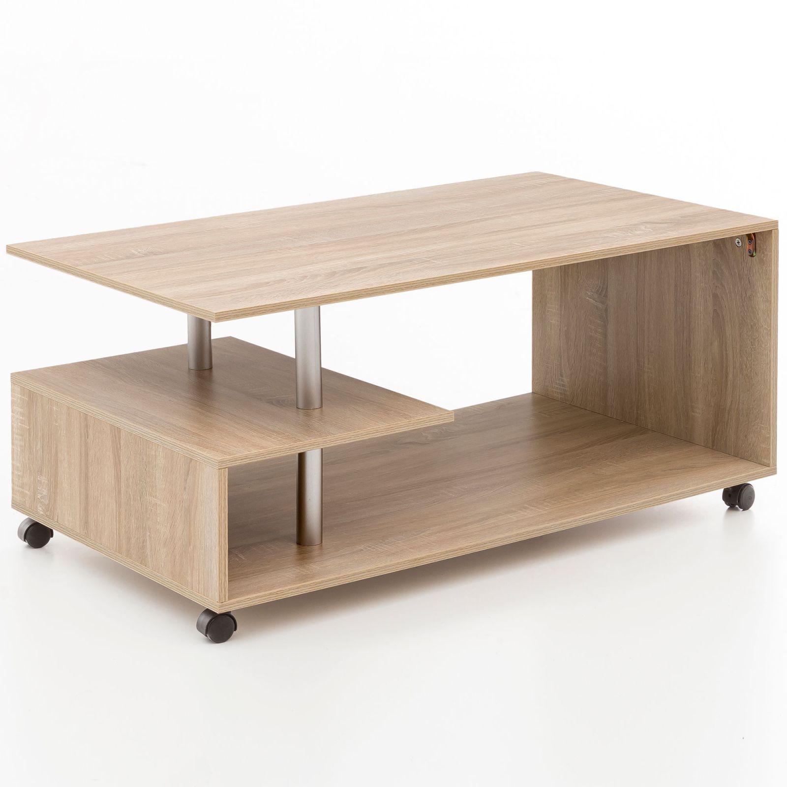 Couchtisch - Sonoma Eiche - rollbar - 105 cm