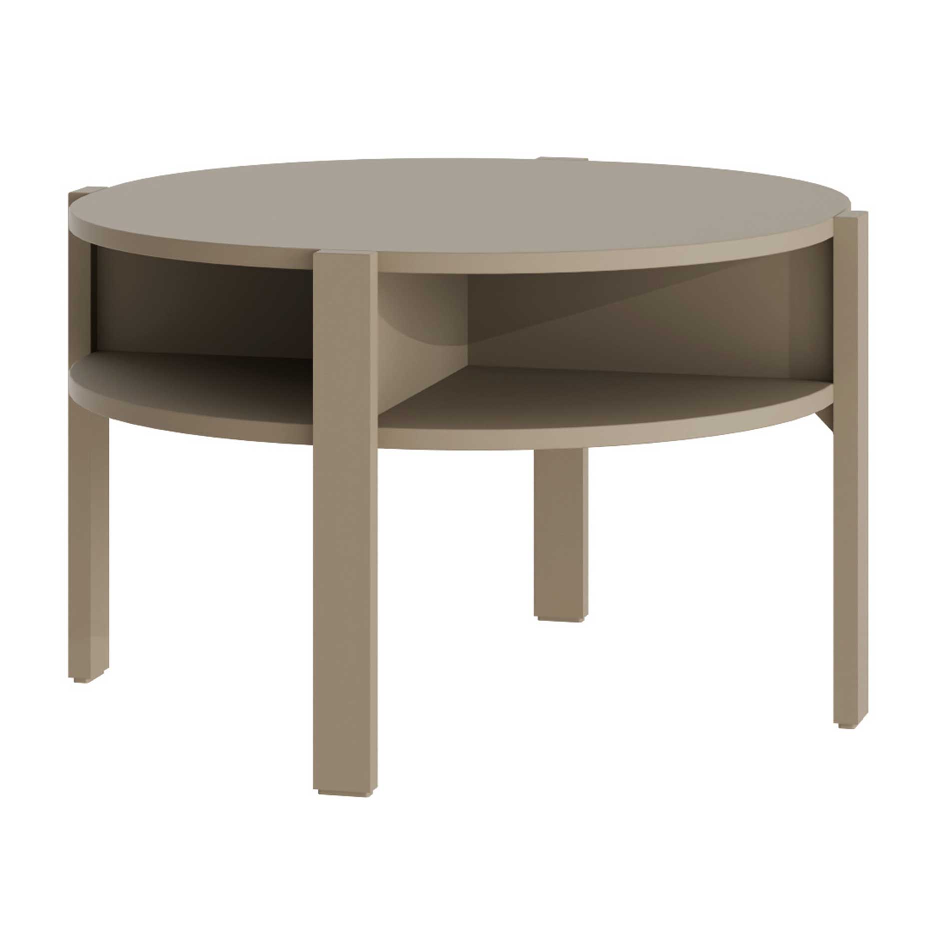 Couchtisch - taupe - Ø 74 cm
