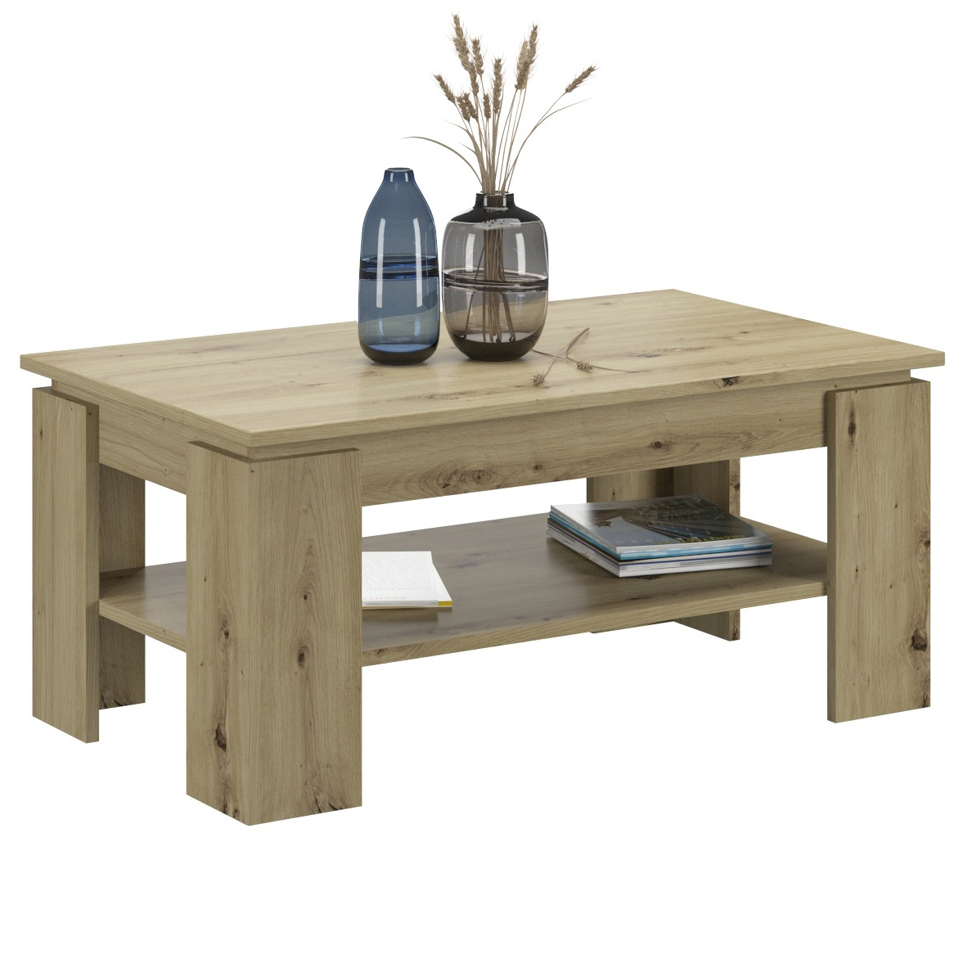 Couchtisch TITAN - Artisan Eiche - 100 cm breit