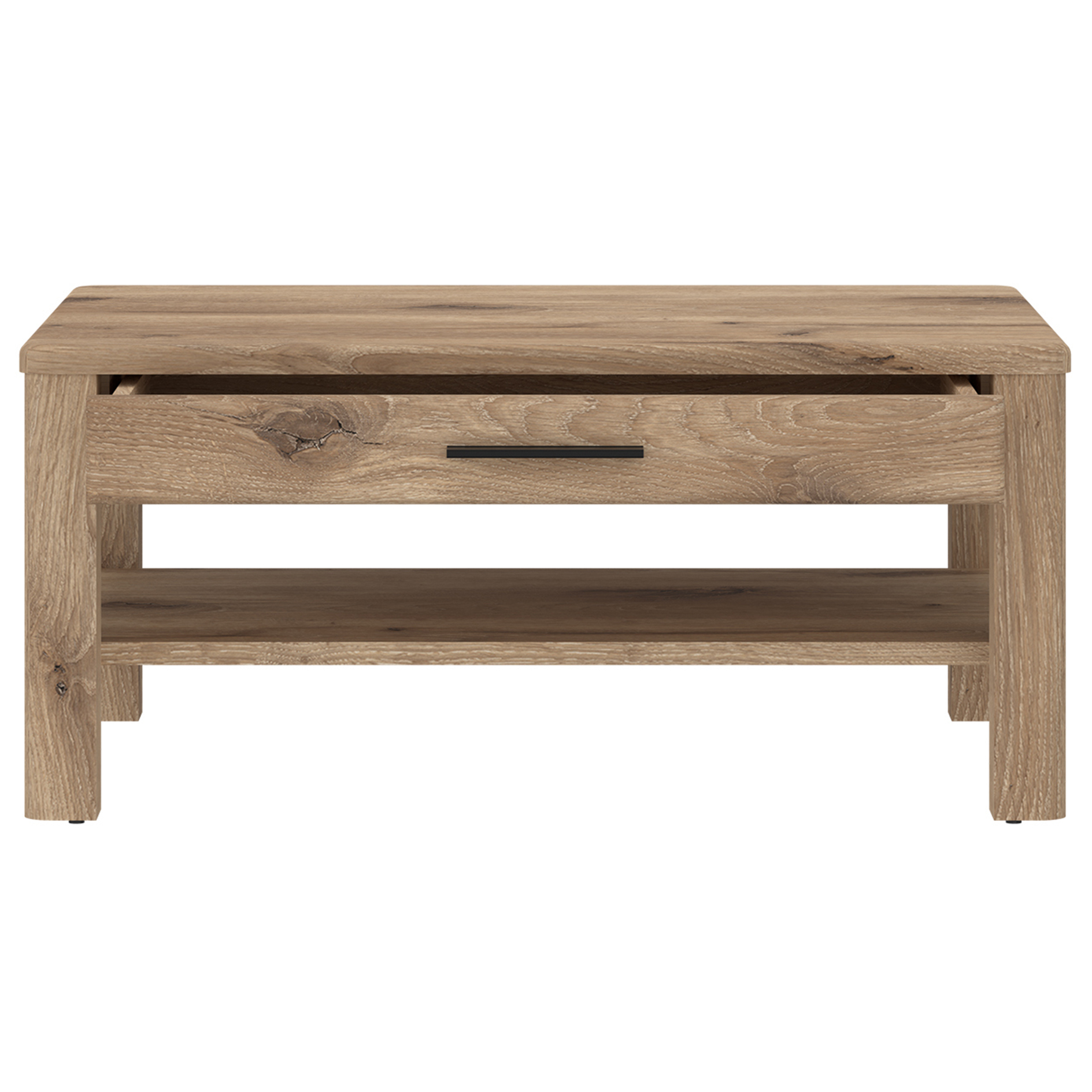 Couchtisch - Viking Oak - Kosmos grau - Schubkasten - 100x75 cm