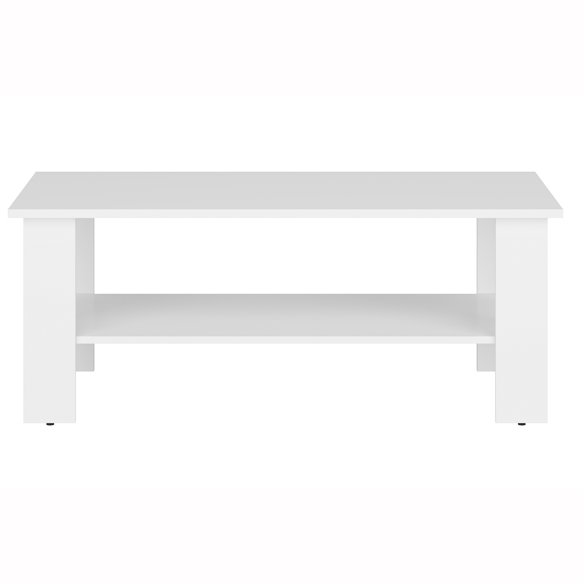 Couchtisch - weiß matt - 115 cm 
