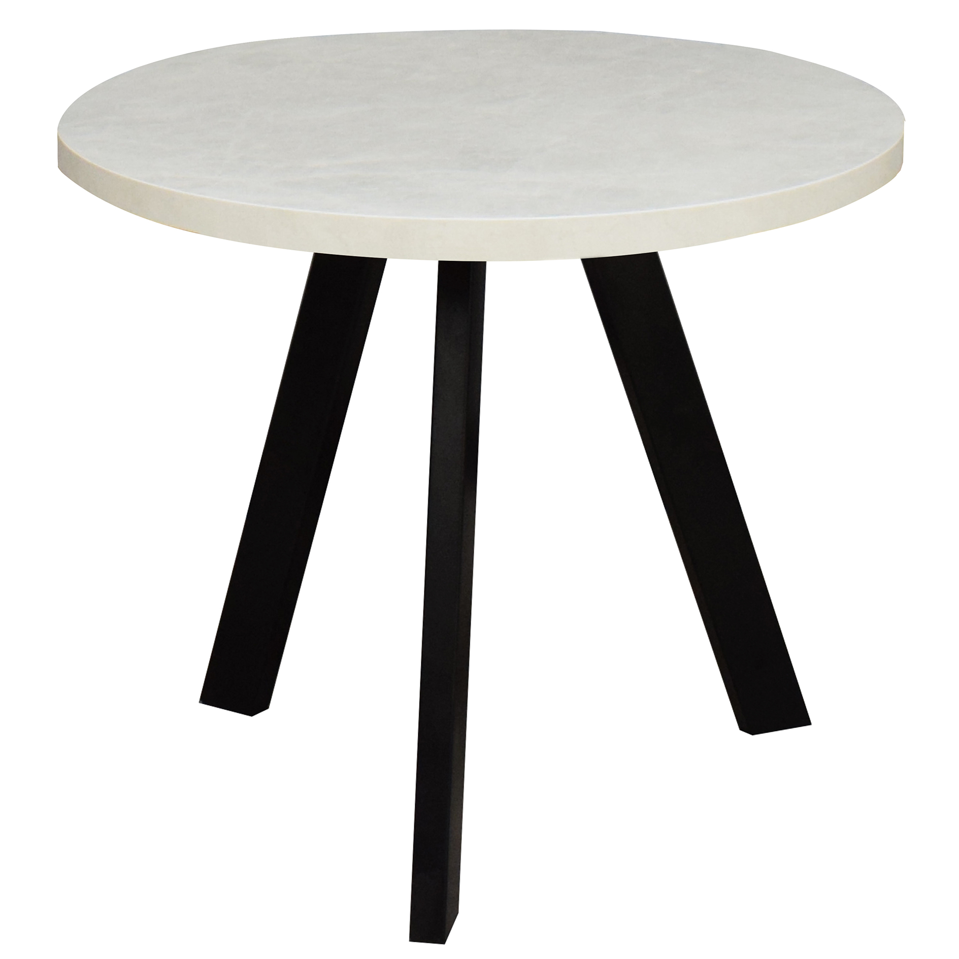 Couchtisch - weiß-schwarz - Keramik-Optik